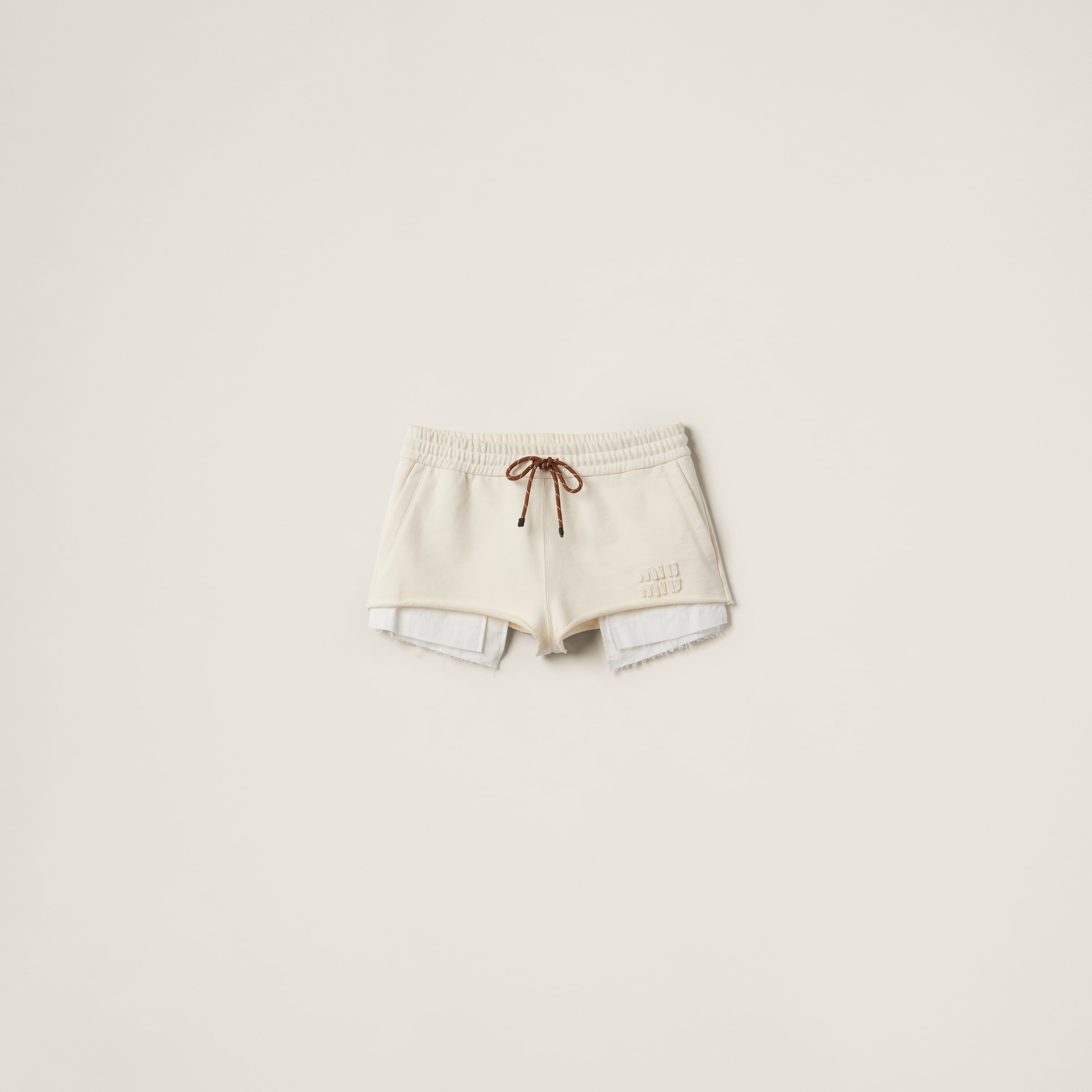 Cotton fleece shorts - 1