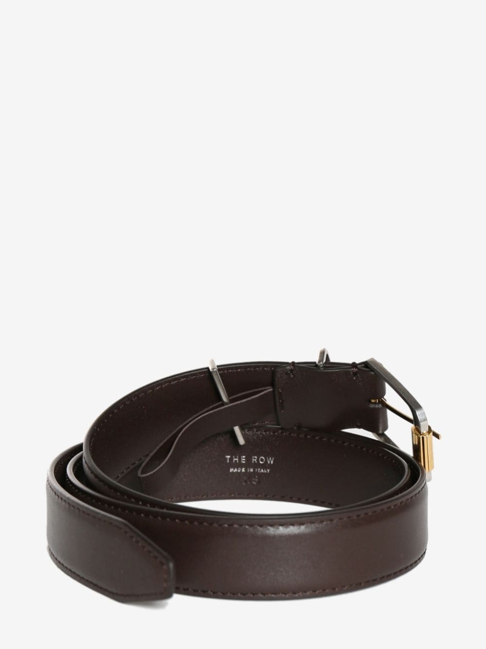 logo-stamp leather belt - 2