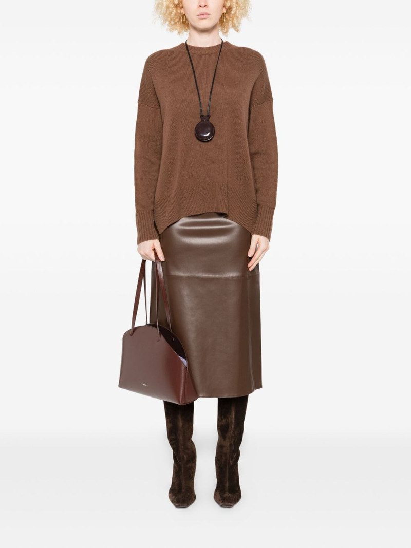 Allude round-neck cashmere sweater outlook