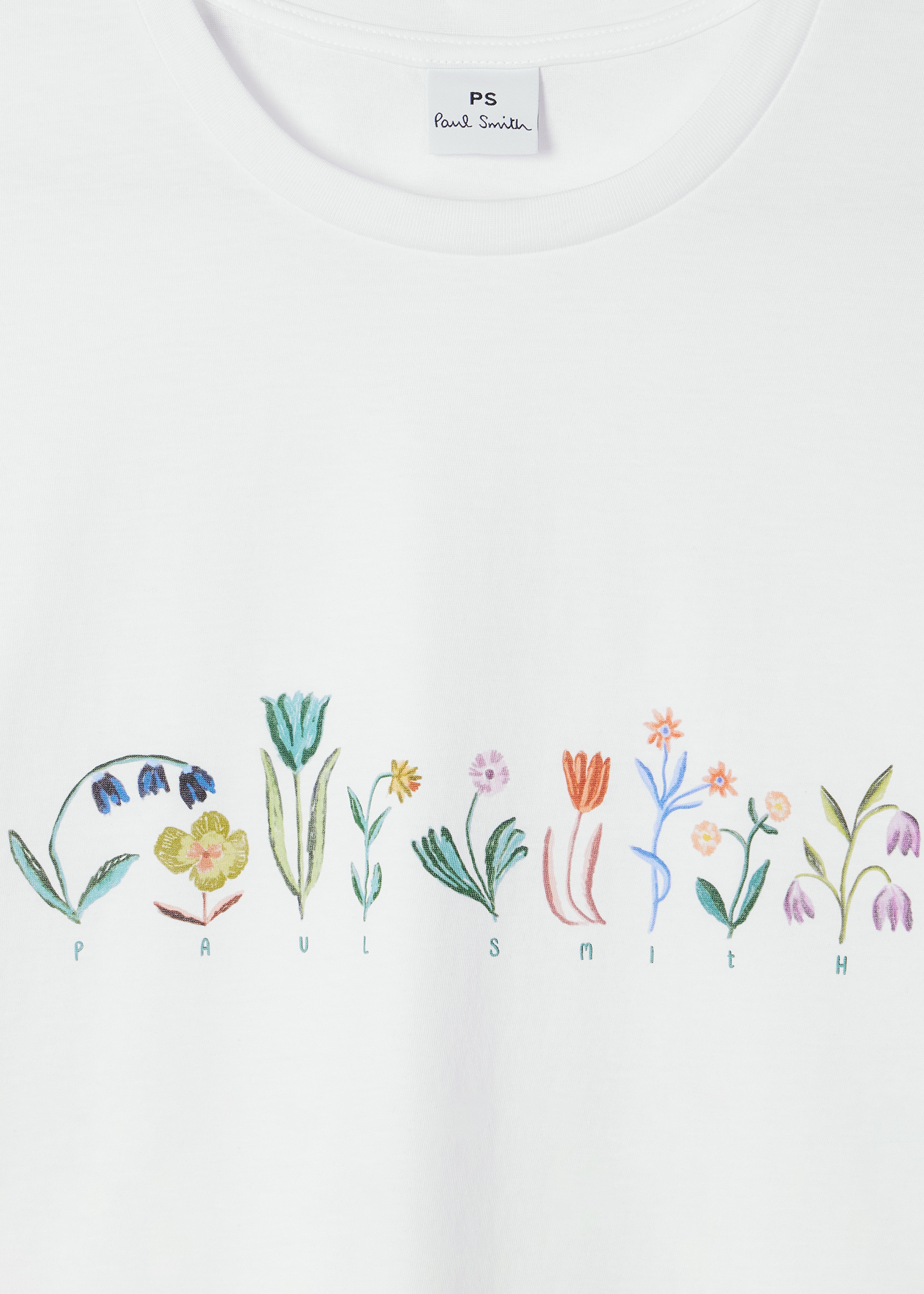 Women's White 'Bloom' Print T-Shirt - 2