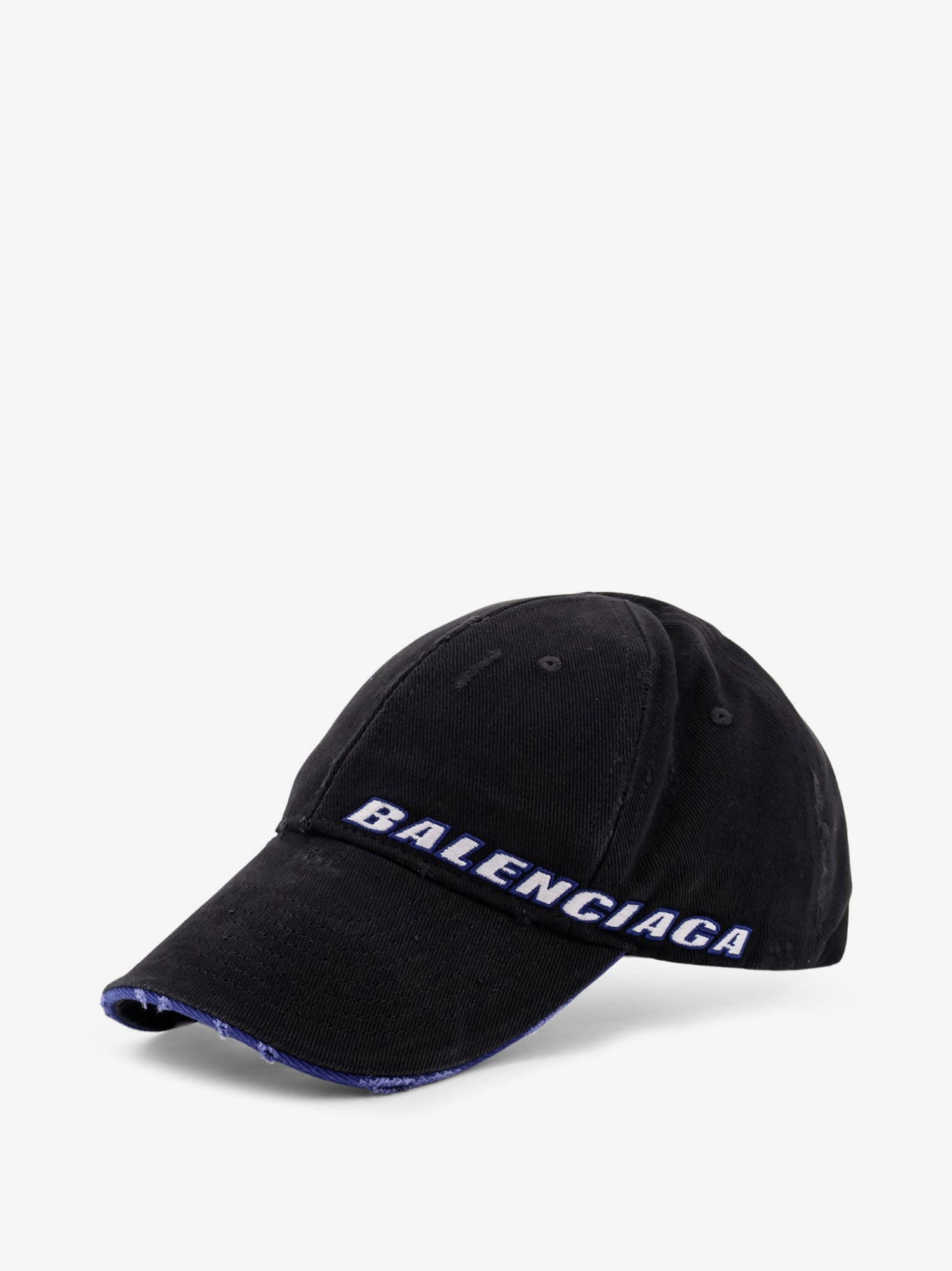 Balenciaga Cotton Baseball Hat With Distressed Effect - 2