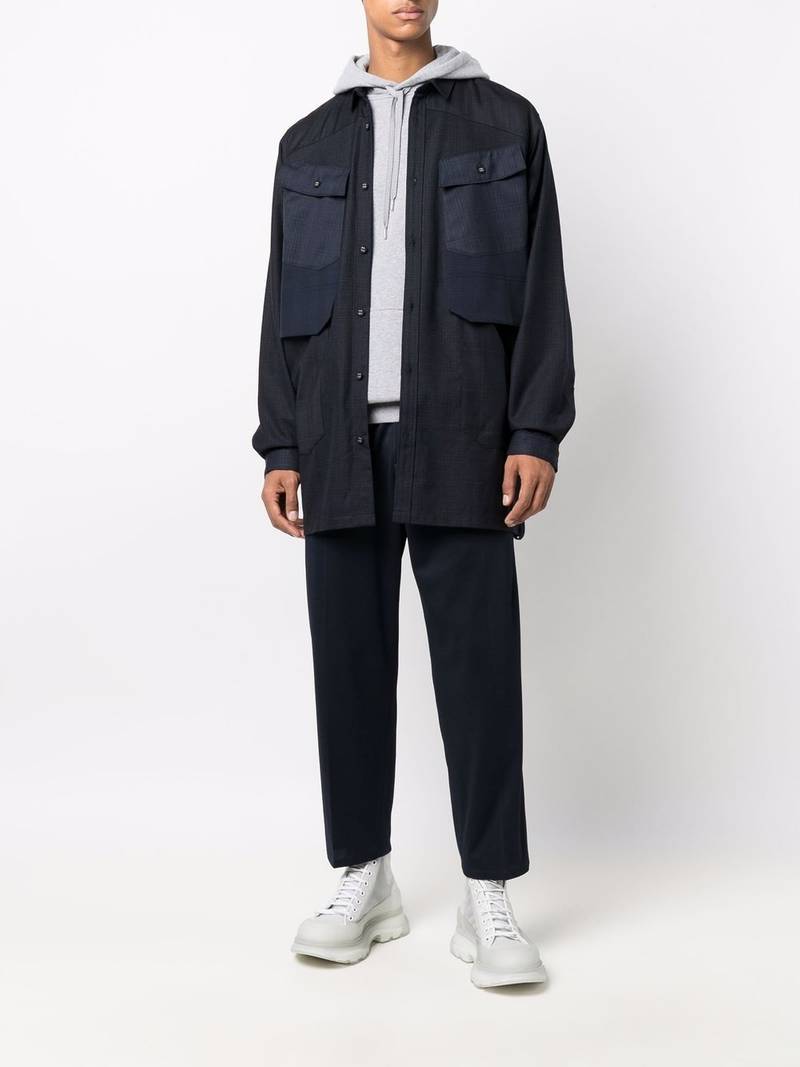 White Mountaineering oversized shirt jacket outlook