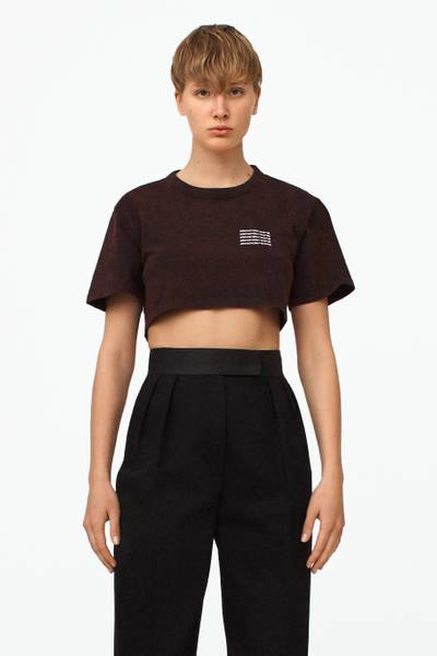 Alexander Wang ACID WASH LOGO CROP TOP outlook