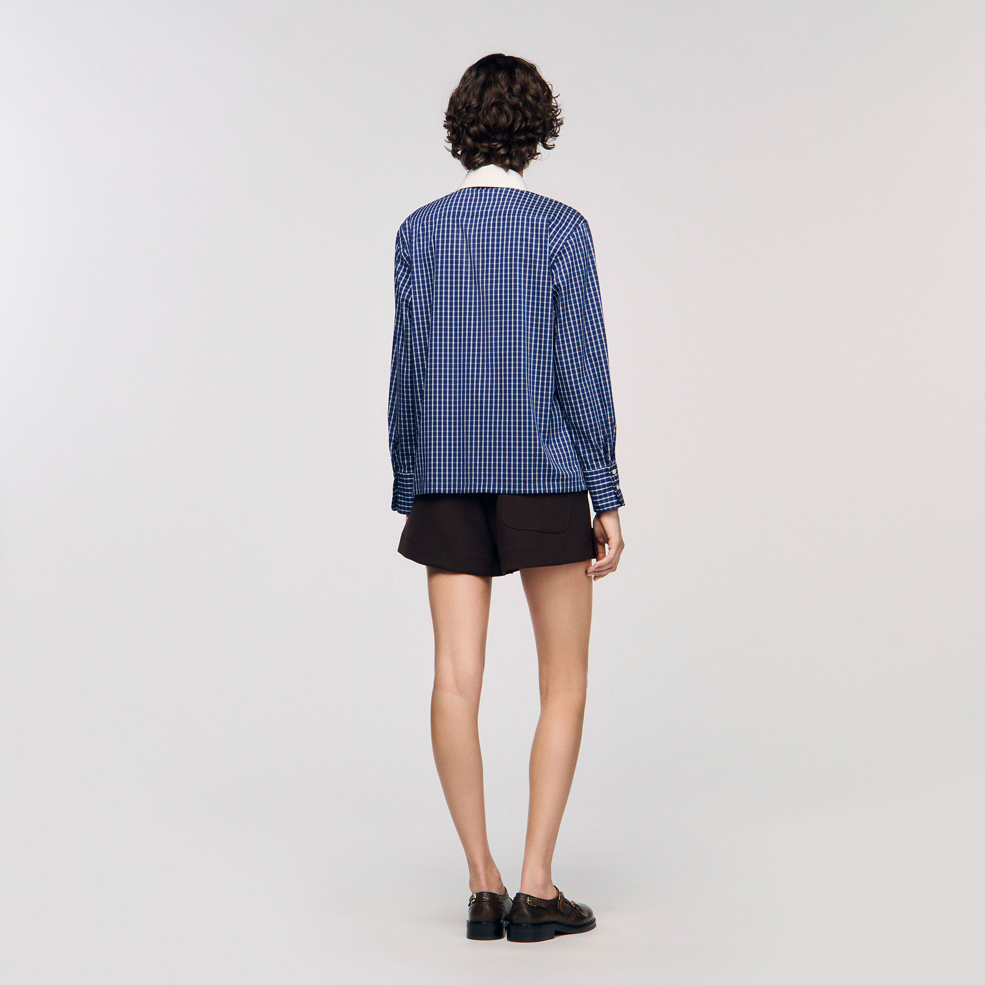 CHECK SHIRT WITH TIE - 5