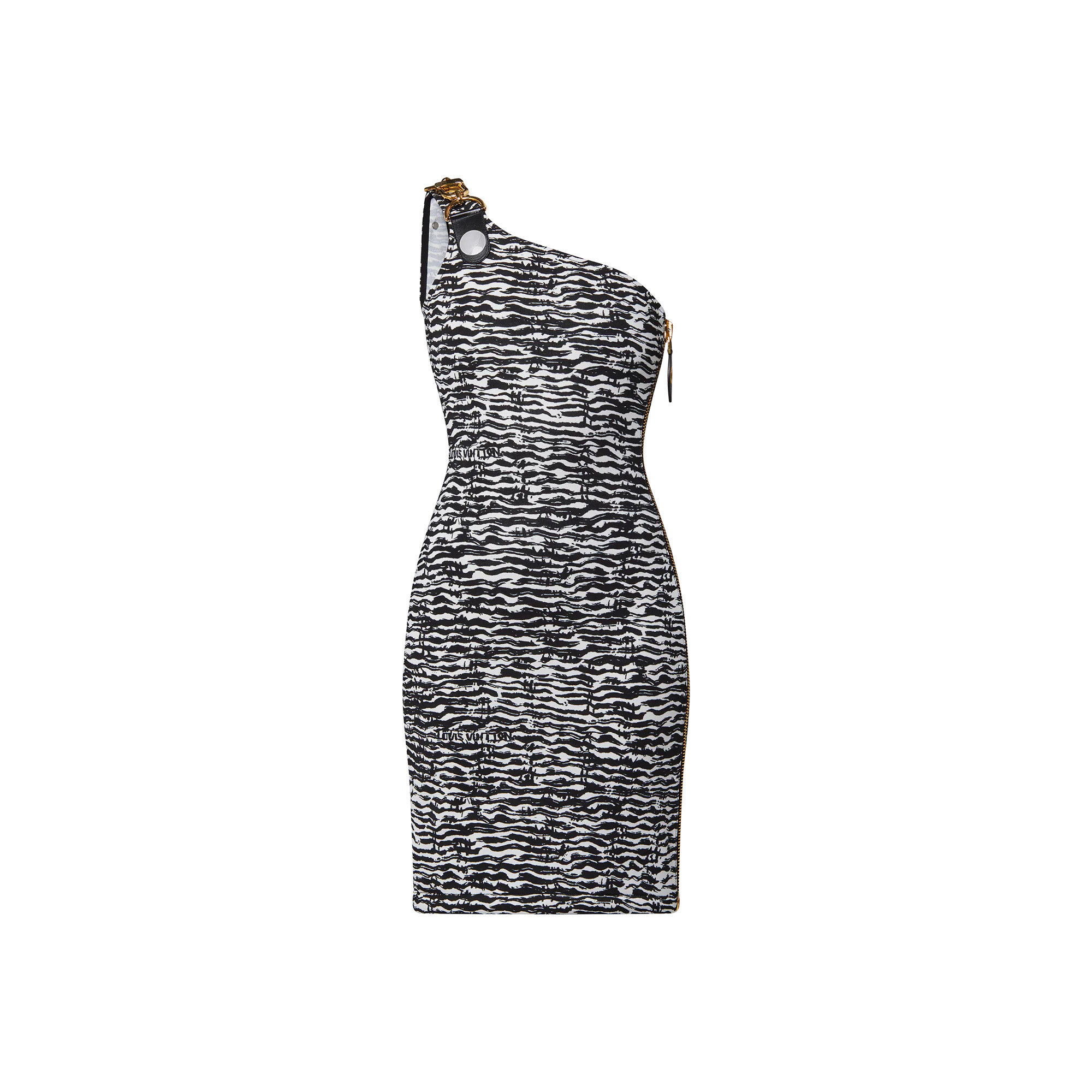 Ink Tiger XXL Detail One-Shoulder Dress - 1