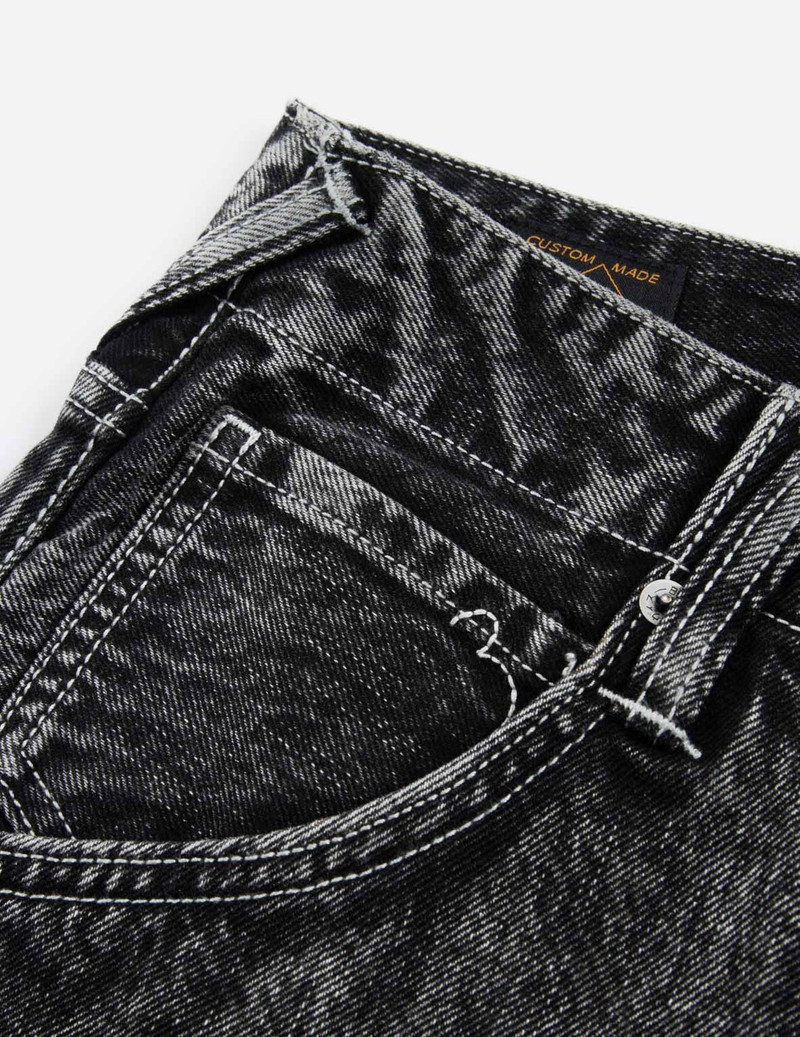 SEAGULL PRINT LOOSE FIT STRAIGHT-LEG DENIM JEANS 8