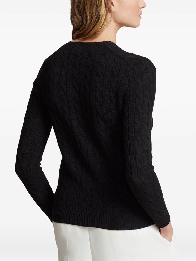 cable-knit logo sweater 4