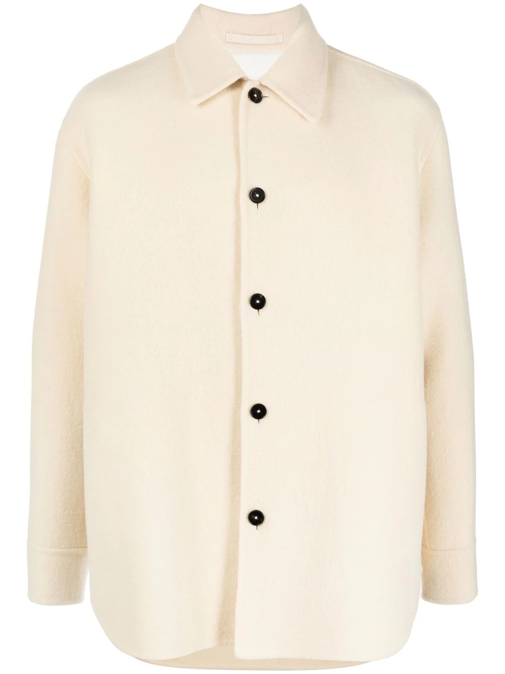 button-up long-sleeved overshirt - 1