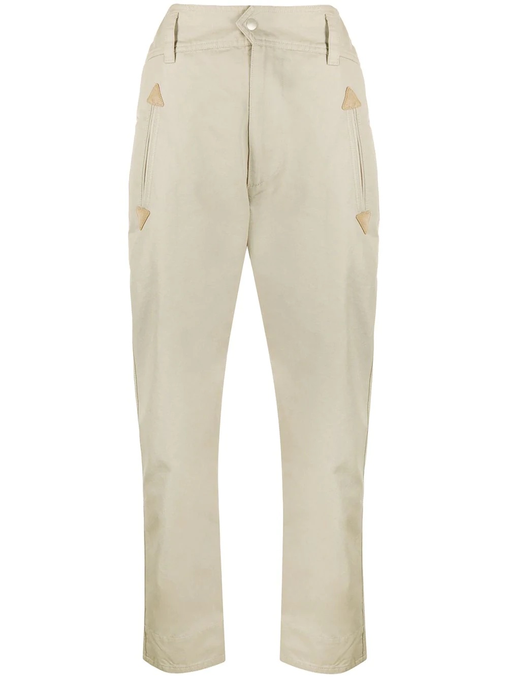 tapered high-waisted trousers - 1