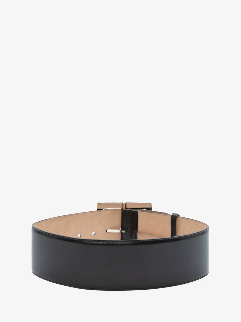 Square Belt in Black - 2