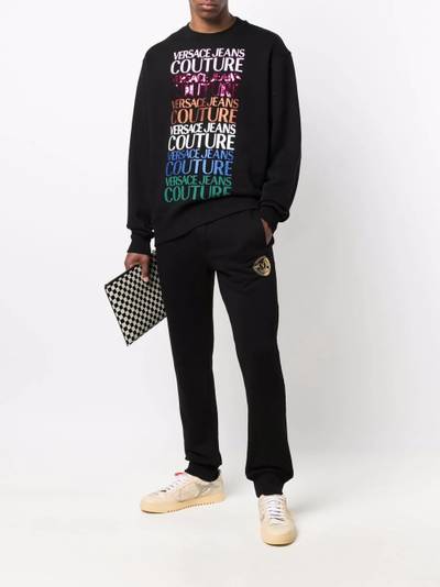 VERSACE JEANS COUTURE repeat-logo jumper outlook