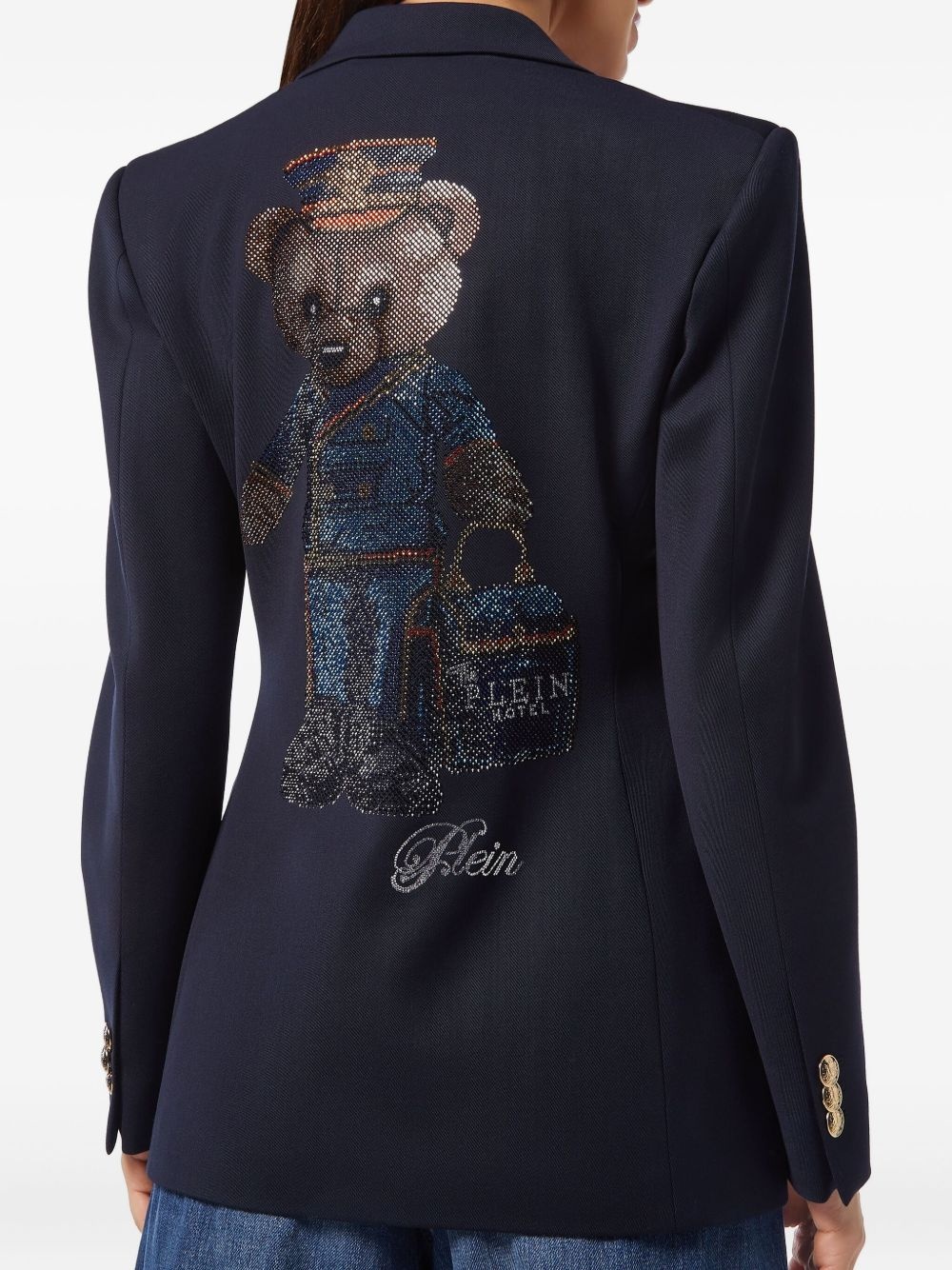 Marine double-breasted blazer - 4