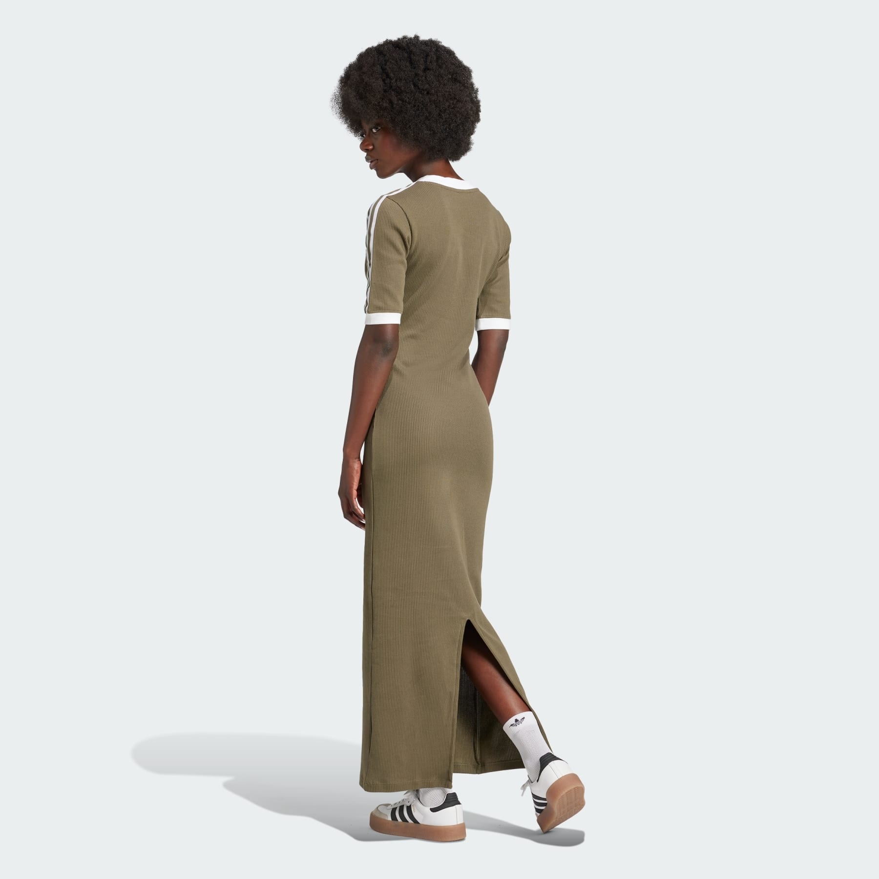 adidas Adicolor 3-Stripes Knit V-Neck Dress | REVERSIBLE