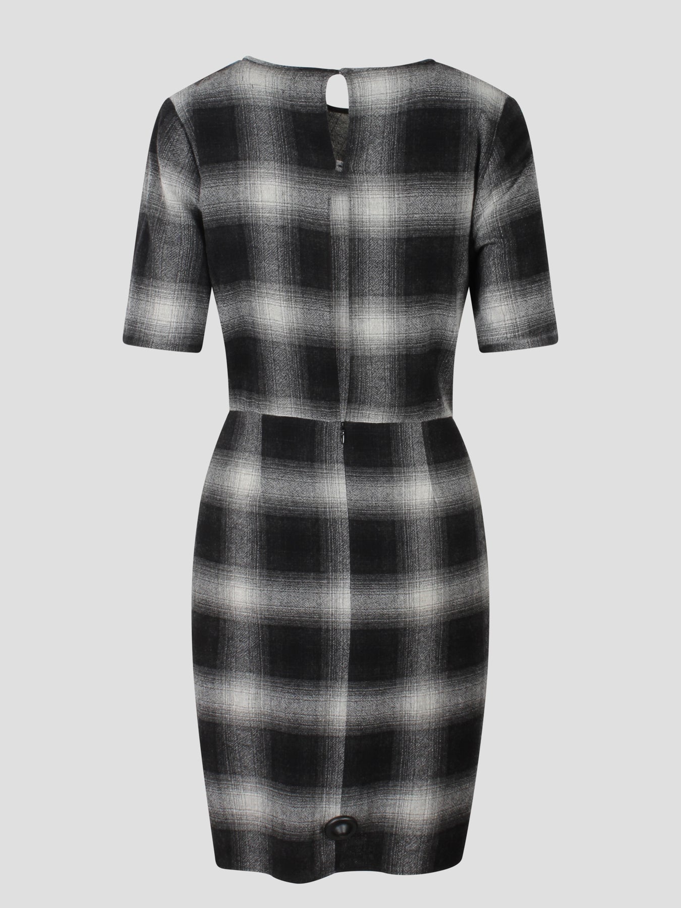 Lacing checked dress - 2