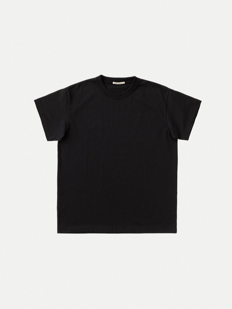 Nudie Jeans Milton Rebirth Tee Black outlook