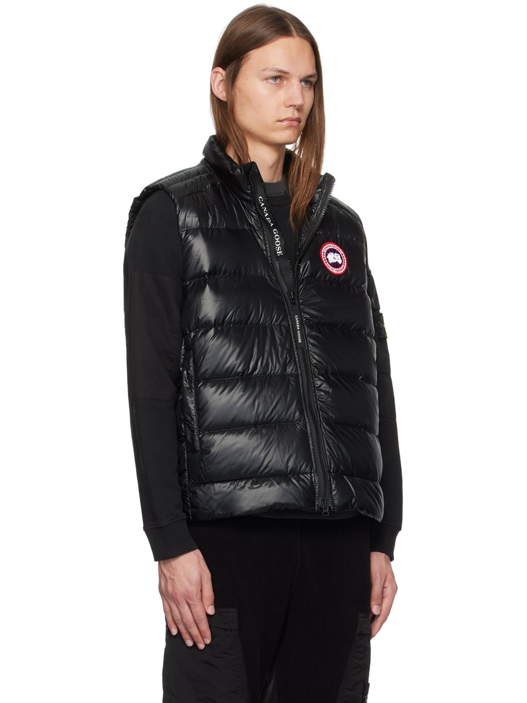 Black Crofton Down Vest - 2