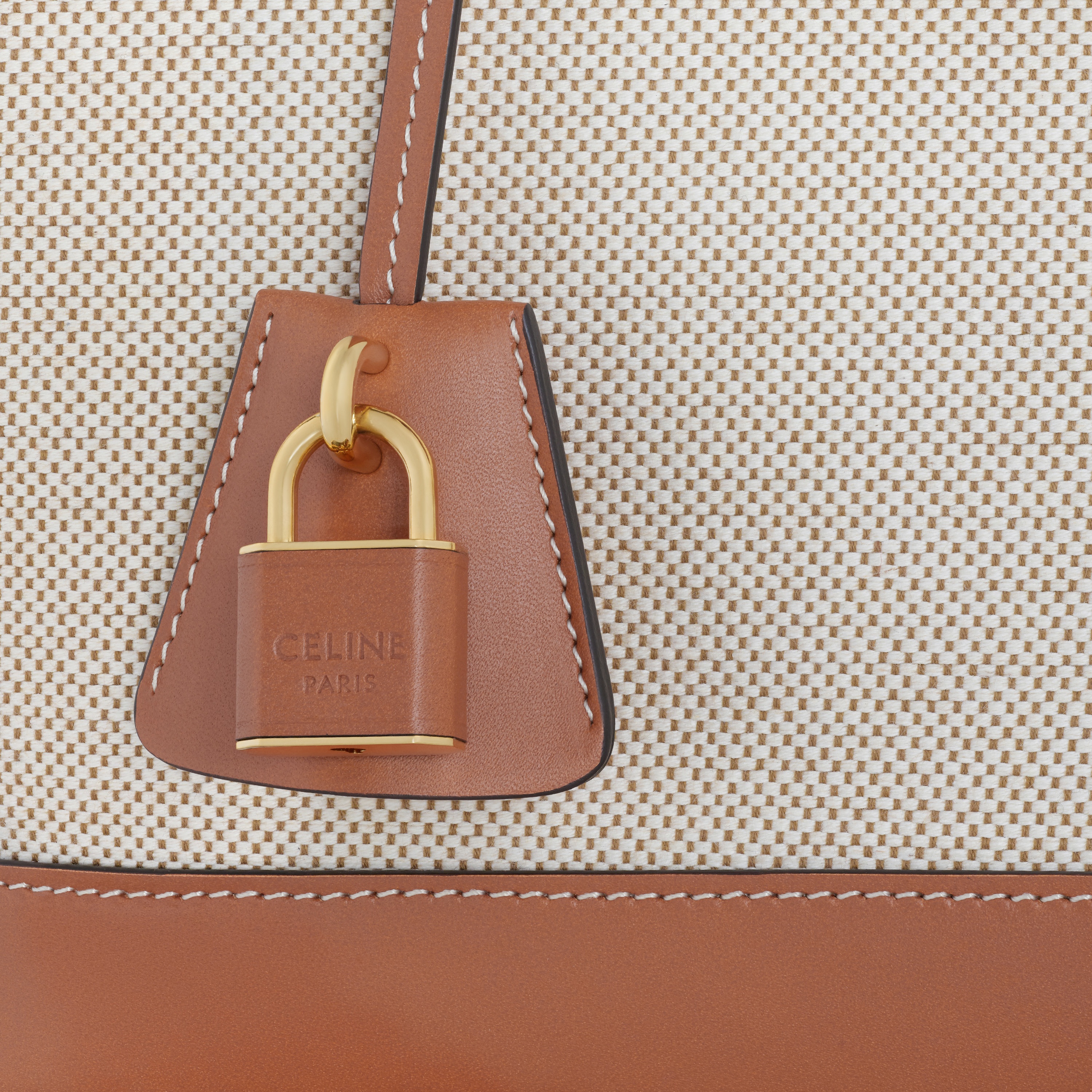 Medium Cabas de France Bag in Textile and Calfskin - 4