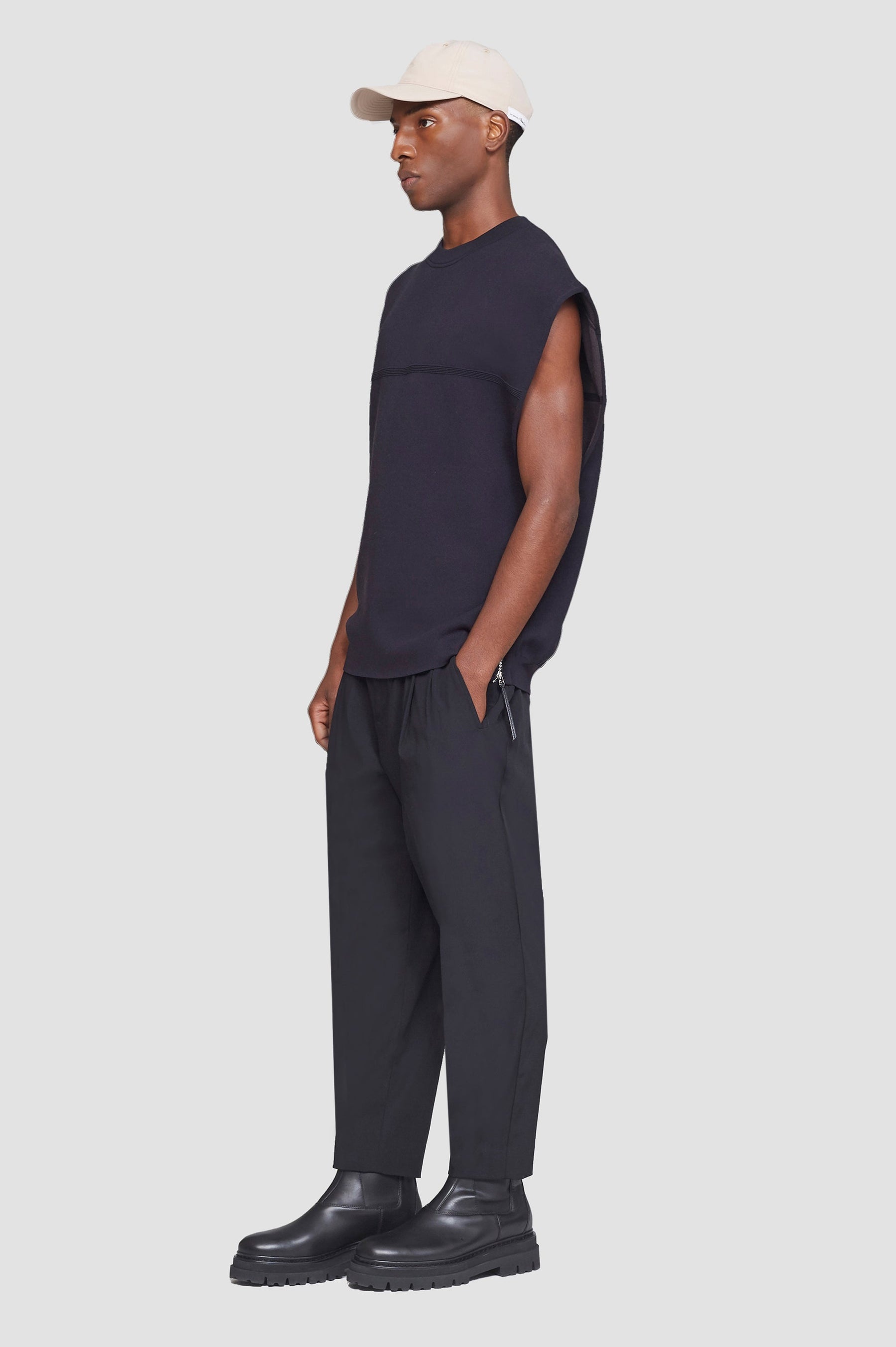 Double Knit Sleeveless Pullover - 2