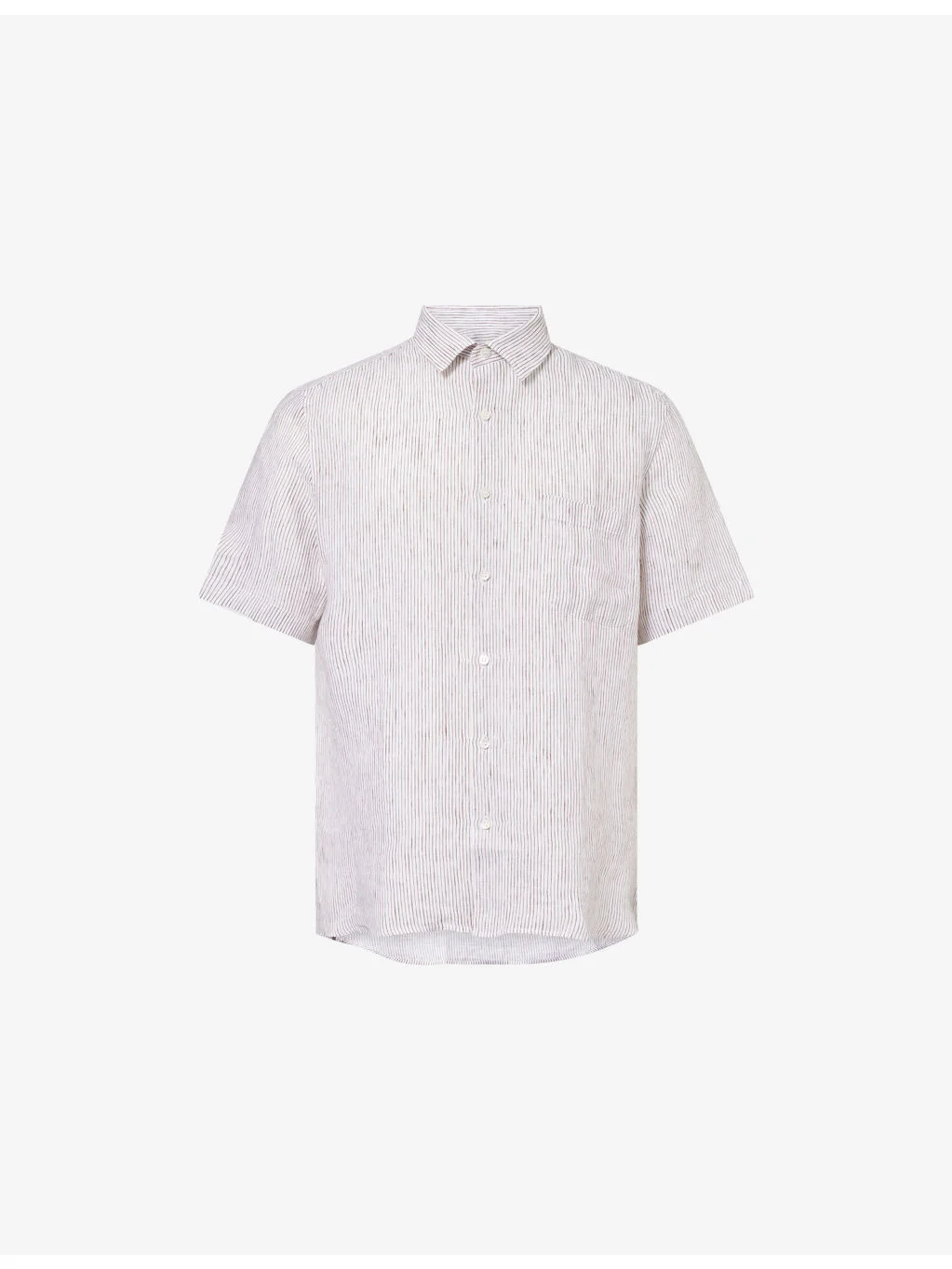 Short-Sleeve Linen Shirt - 1