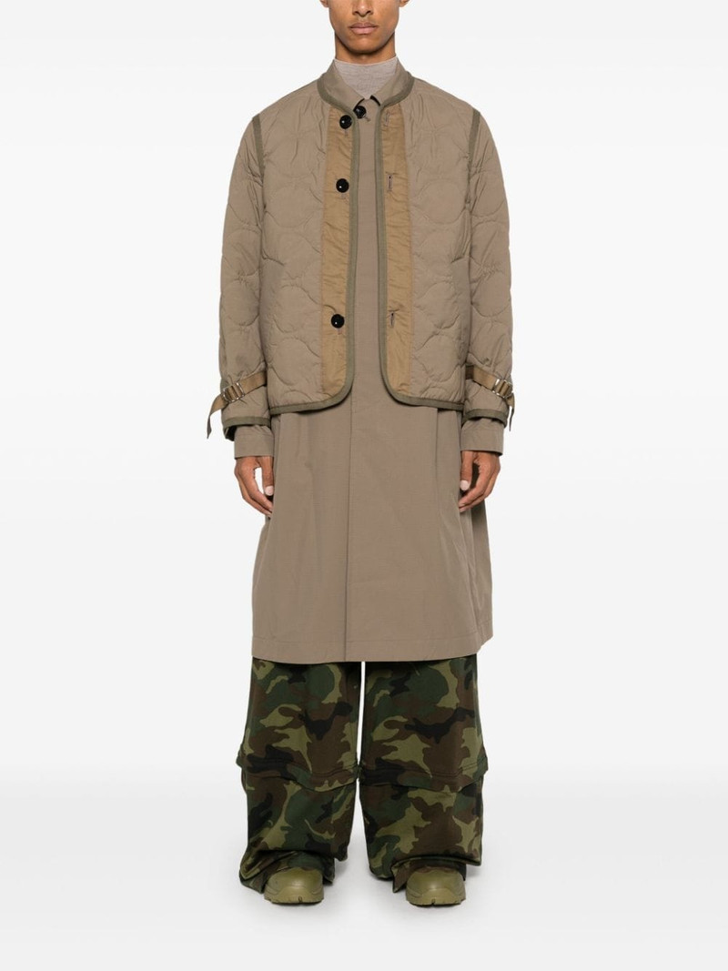 sacai layered coat outlook
