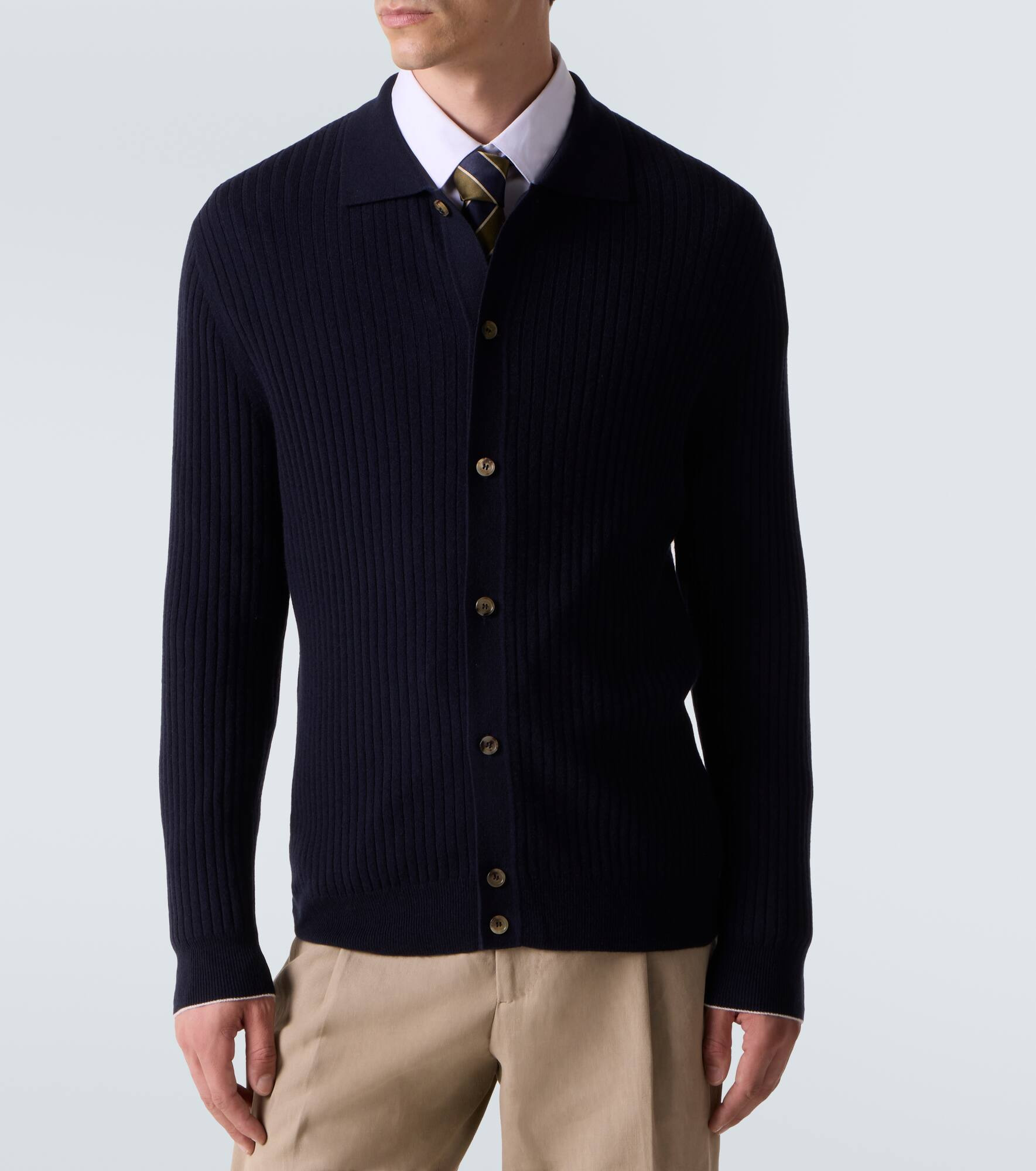 Mr Granger ribbed-knit cashmere cardigan - 3