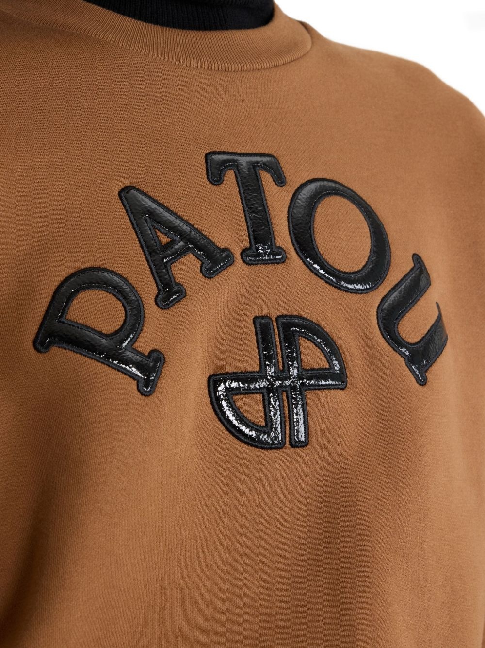 logo-appliqué fleece sweatshirt - 5