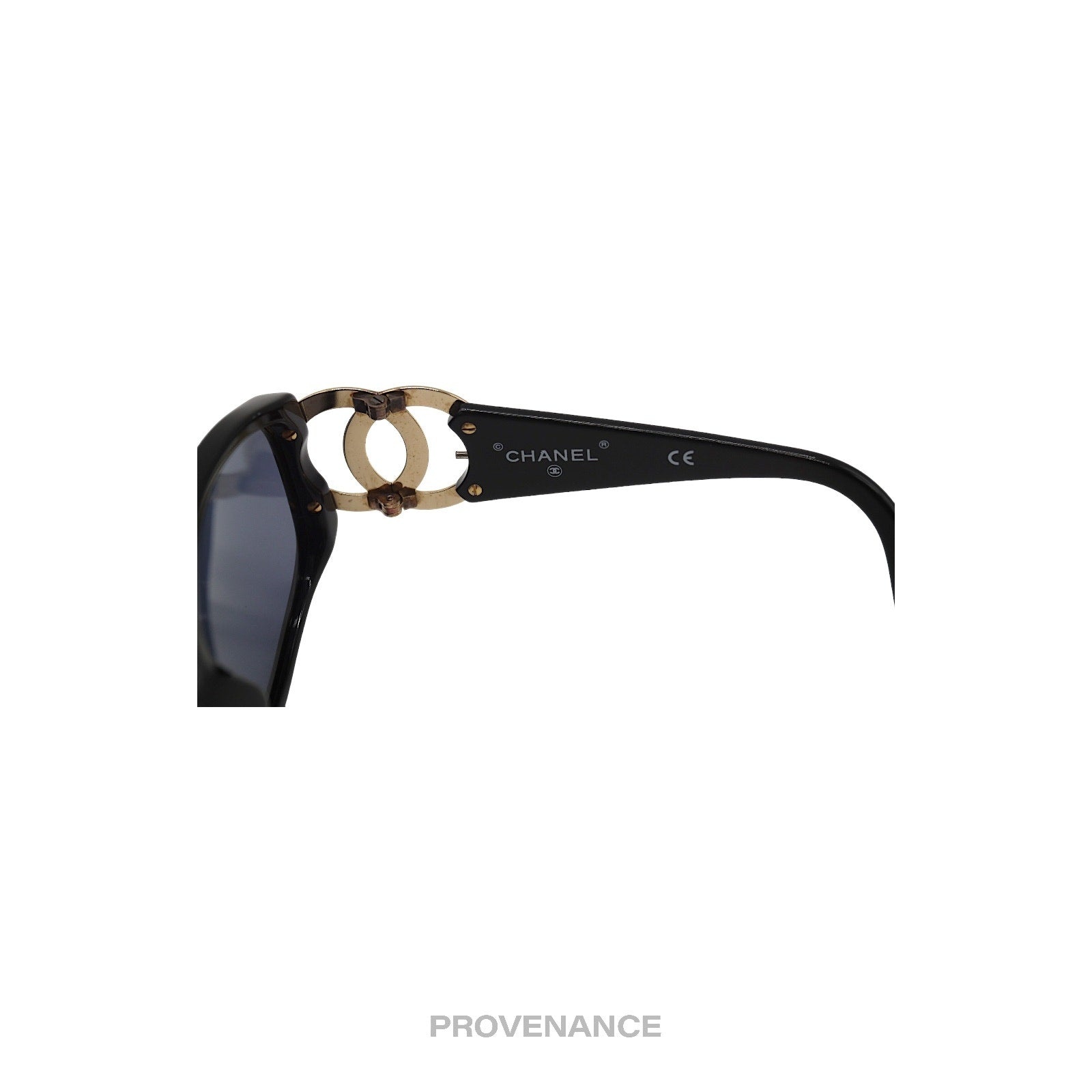 CHANEL CC Logos Sunglasses Eye Wear Plastic Black Gold 02461 64RL559 CHANEL COCO Mark Sunglasses Plastic Black CC Auth 143837 | eBay main image 2