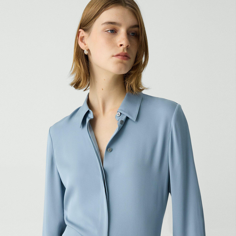 Fitted Shirt in Silk Georgette 5