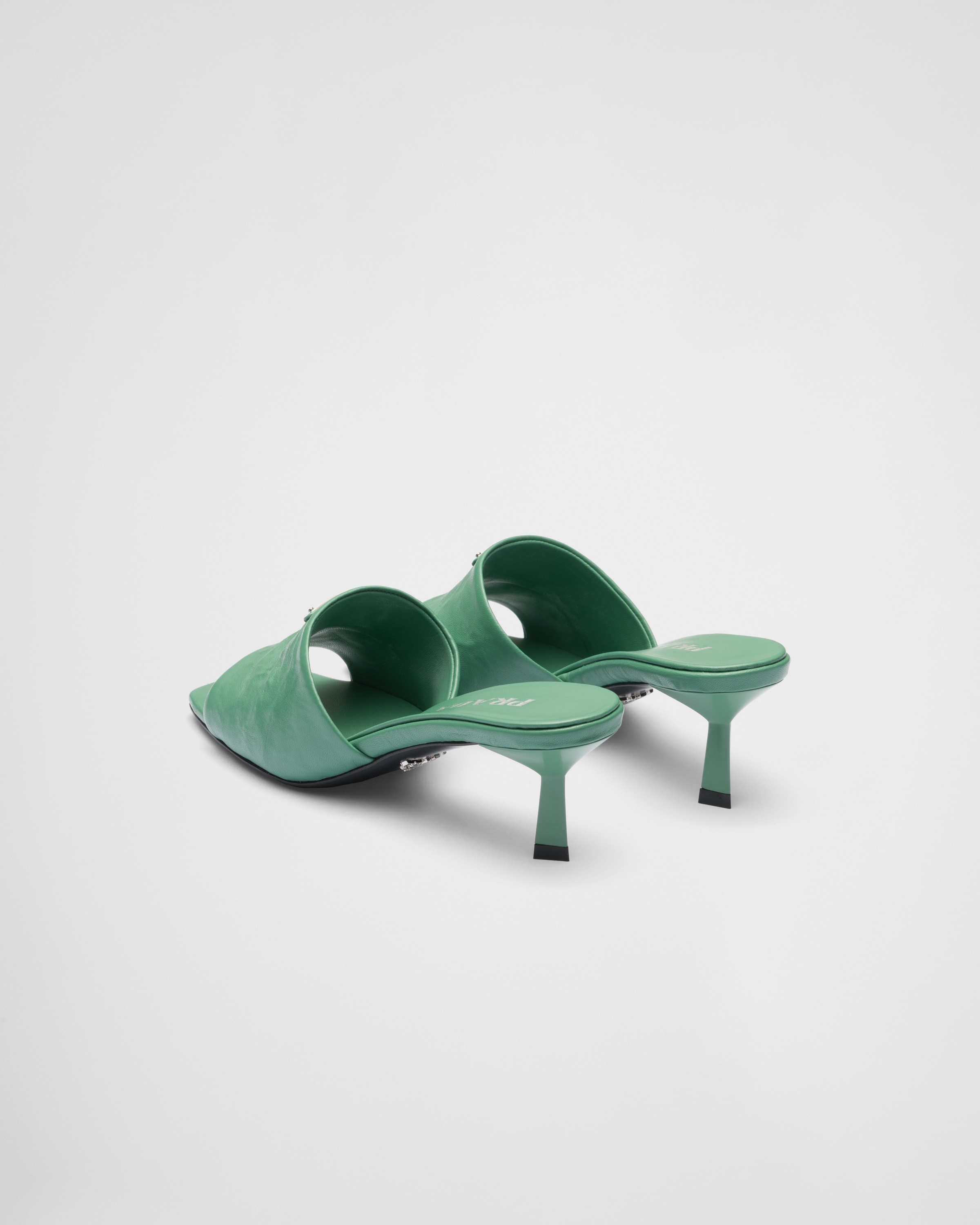 Antiqued nappa leather sandals - 5