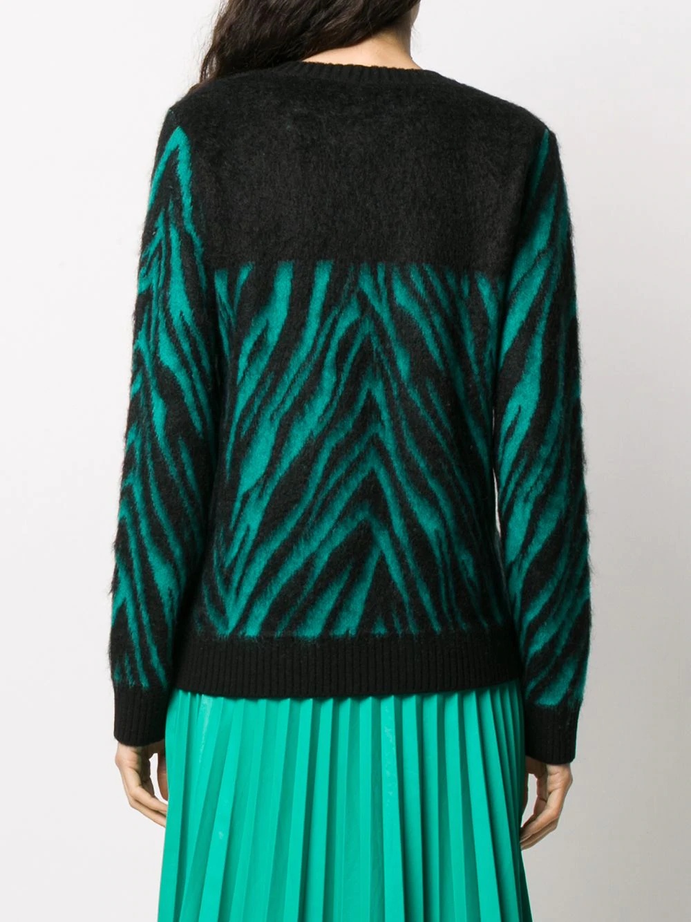 contrast striped panel jumper - 4