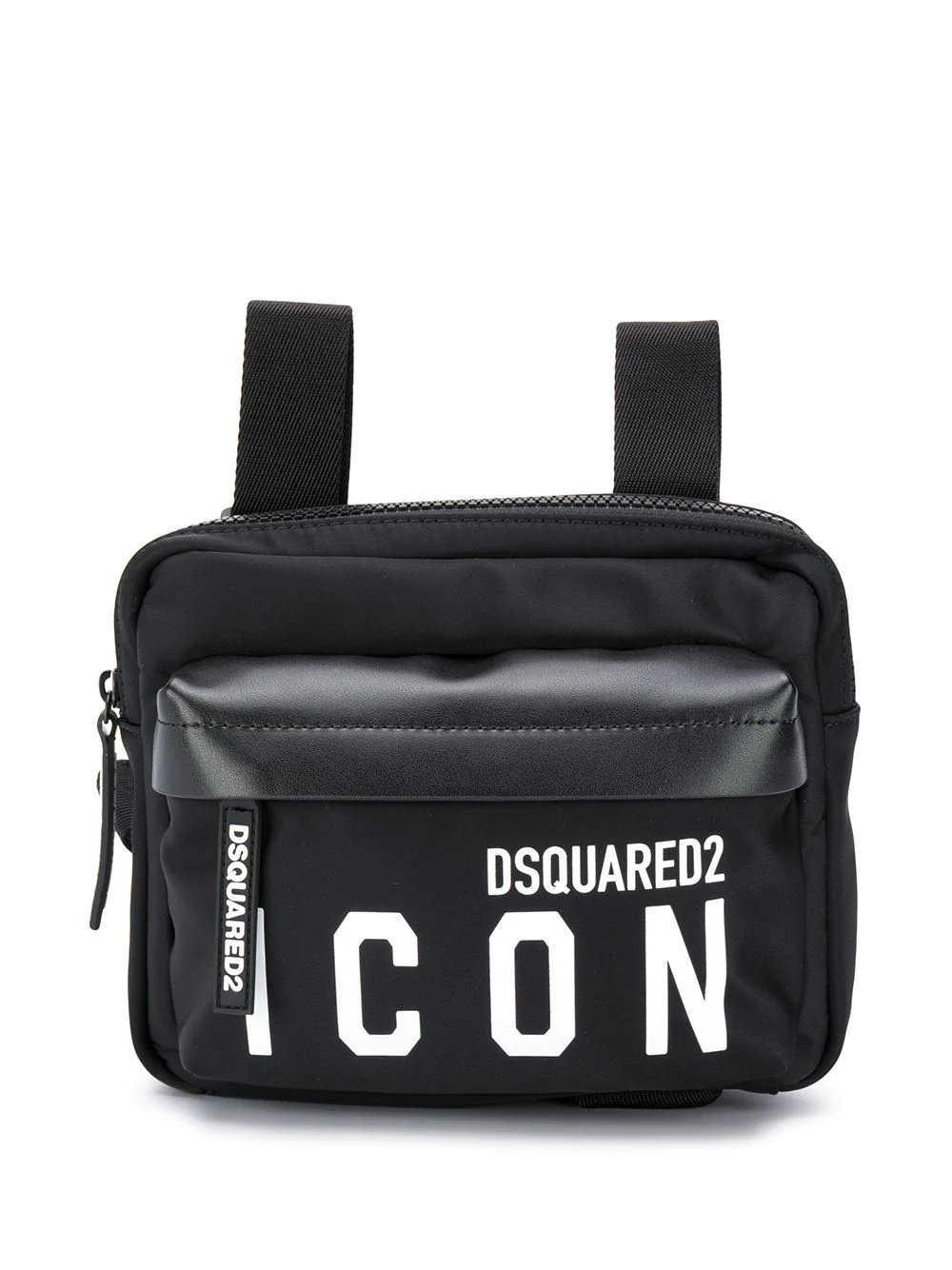 small logo print square backpack - 1