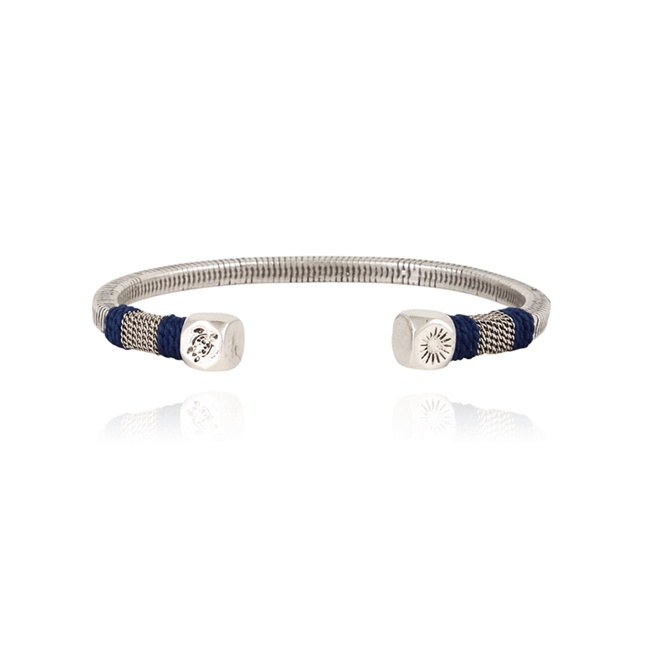 Men silvered Jonc Bracelet - Vilebrequin x Gas Bijoux - 1