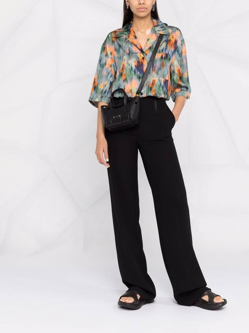 Off-White abstract-print bowling shirt outlook