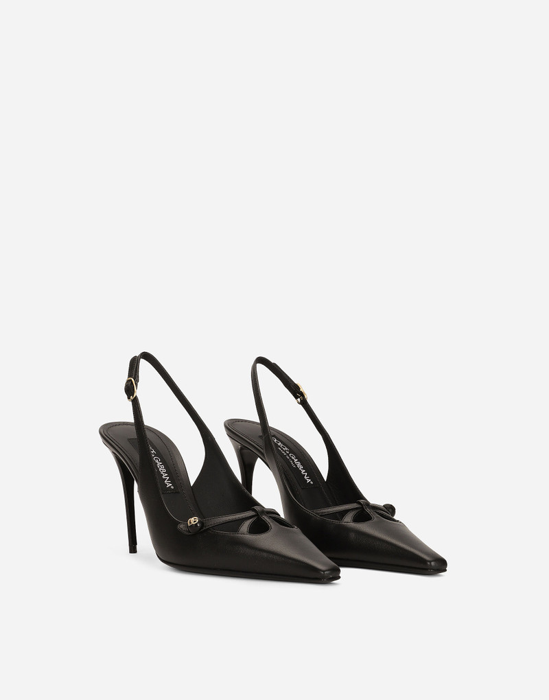 Nappa leather slingbacks 2