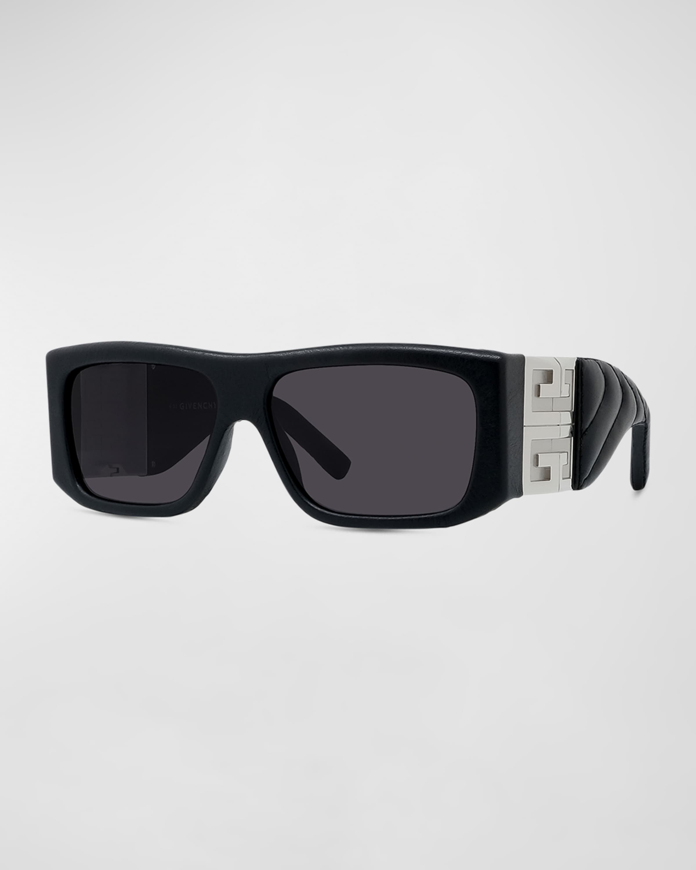 Givenchy Men's 4G-Hinge Square Acetate Sunglasses