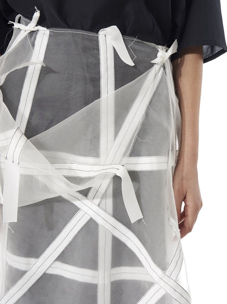 Silk Organza Wrap Skirt - 4