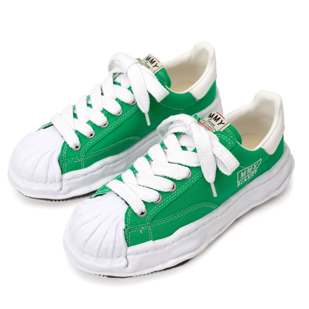 Maison MIHARA YASUHIRO BLAKEY OG Sole Canvas Low-top Sneaker 'Green' A08FW735-GRN - 2