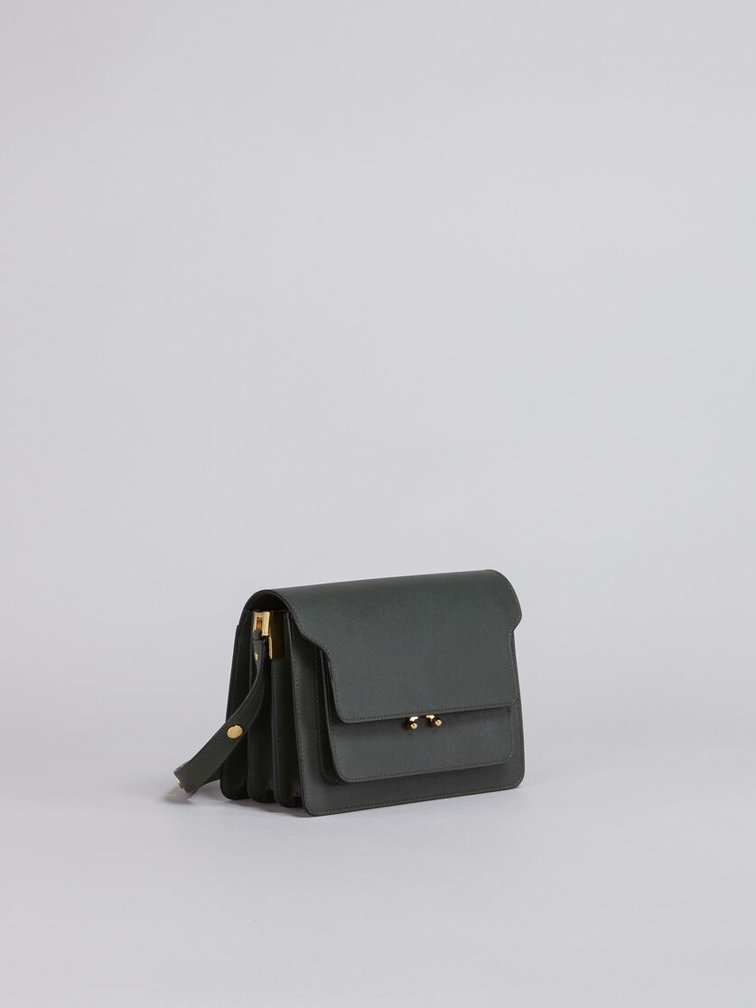 TRUNK MEDIUM BAG IN GREEN SAFFIANO LEATHER - 5