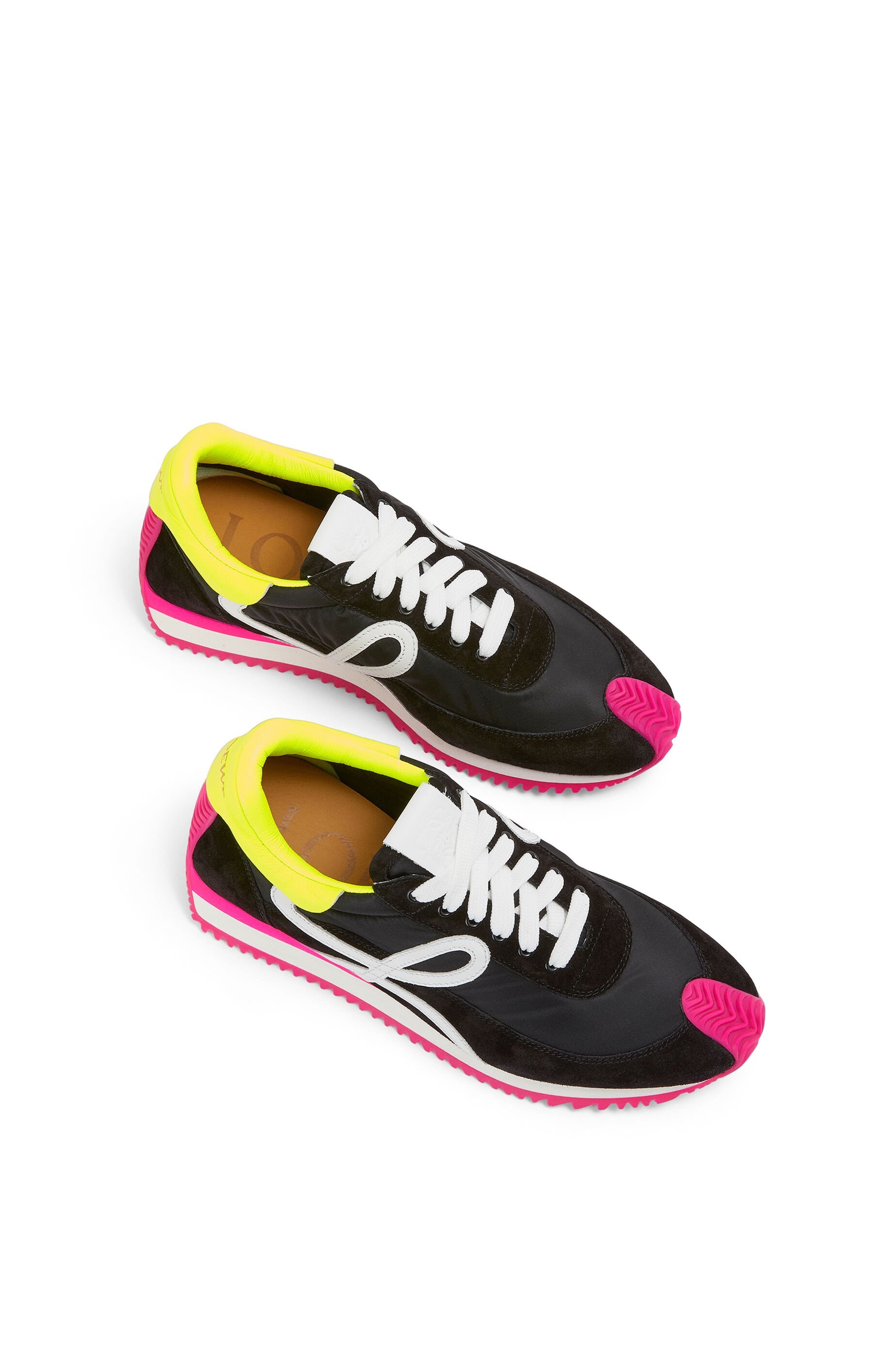 Flow runner in nylon and suede - 3