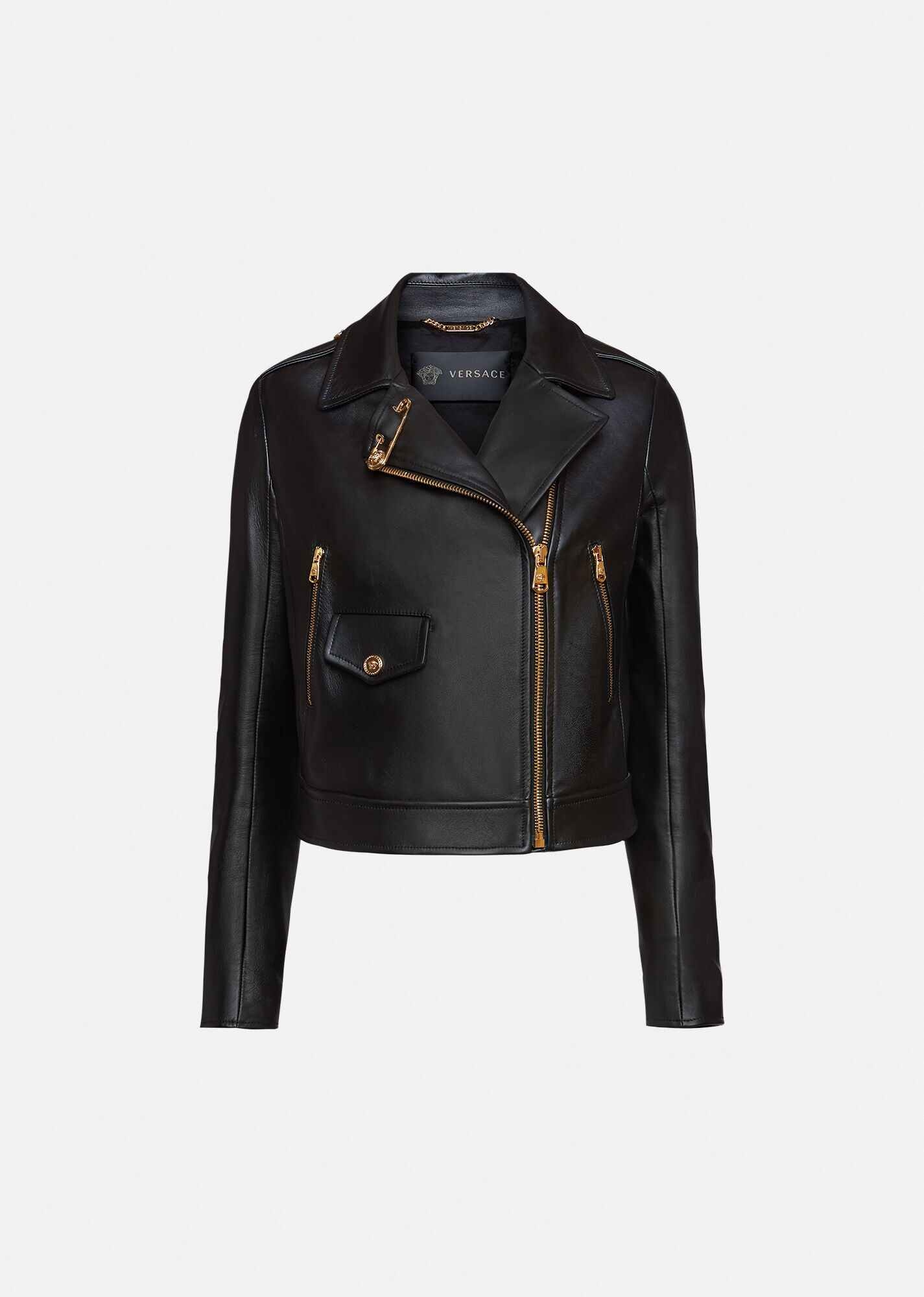 Safety Pin Nappa Leather Jacket - 1