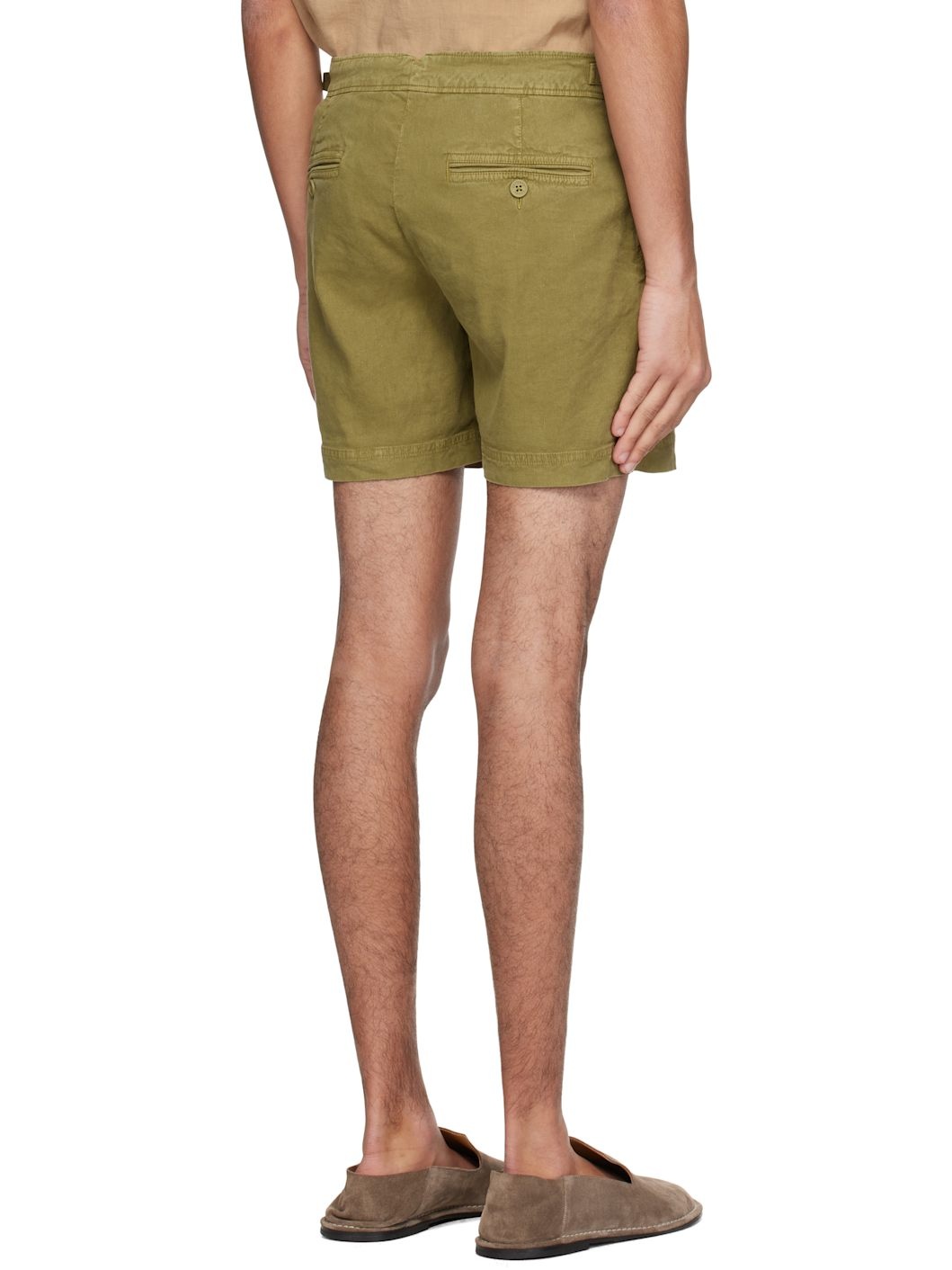 Khaki Bulldog Garment Dye Shorts - 3