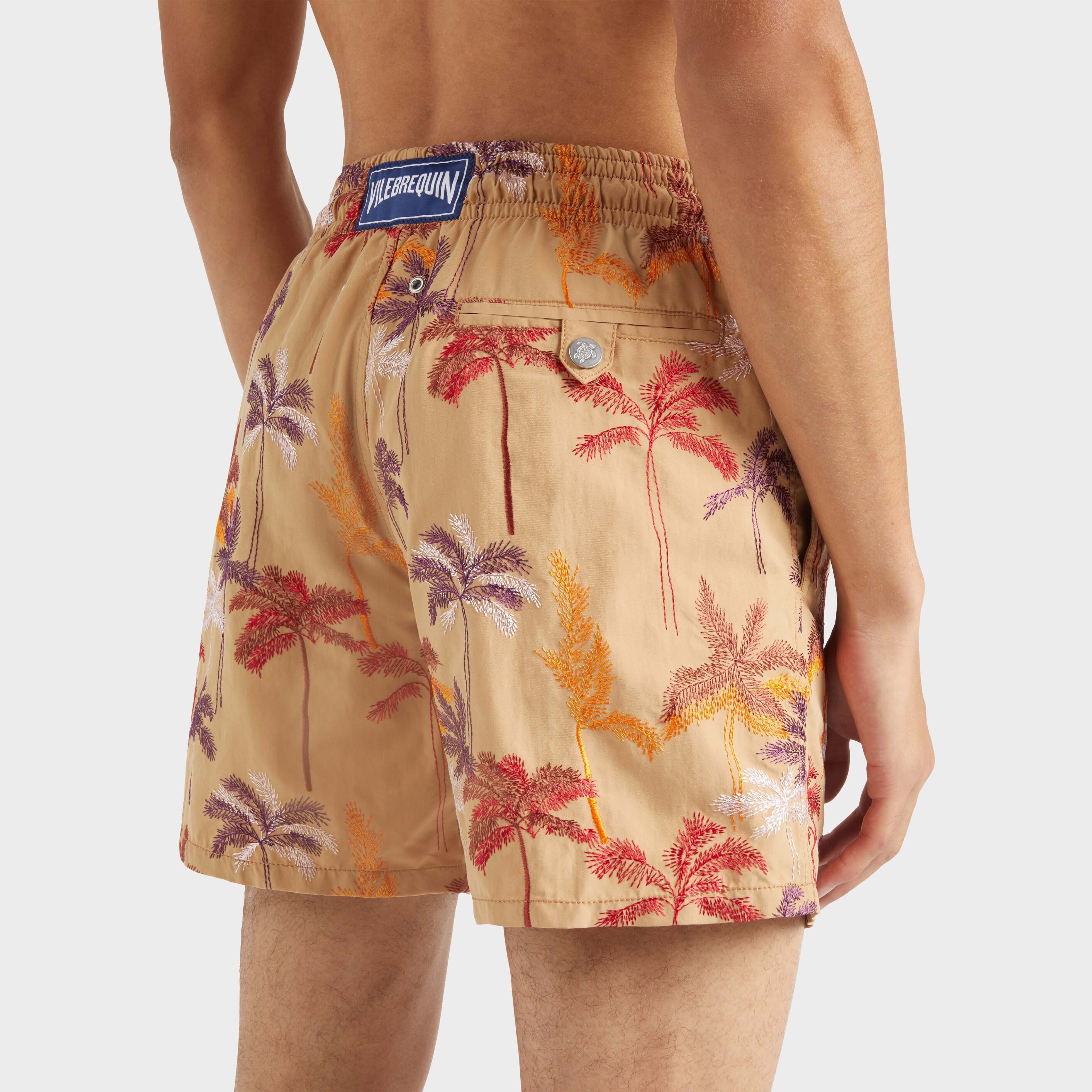 Men Swim Trunks Embroidered Palm Offset - Limited Edition - 6
