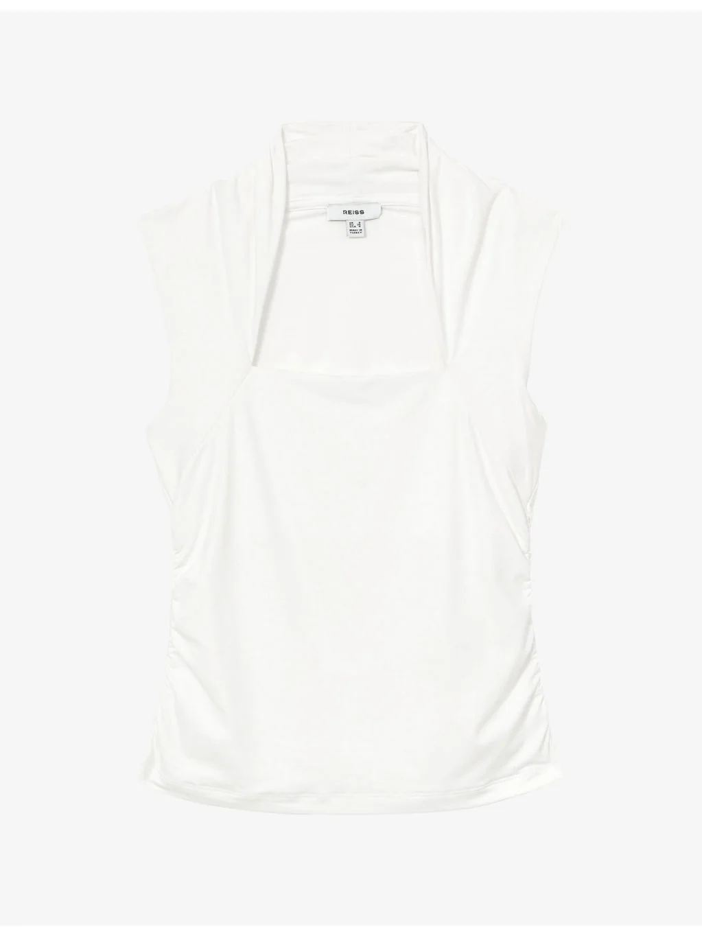 Harri Square-Neck Ruched Stretch-Jersey Top - 1