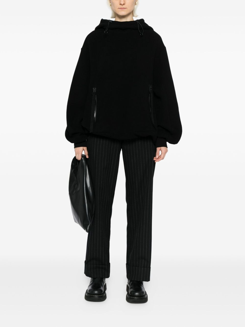 brushed French terry hoodie - 2