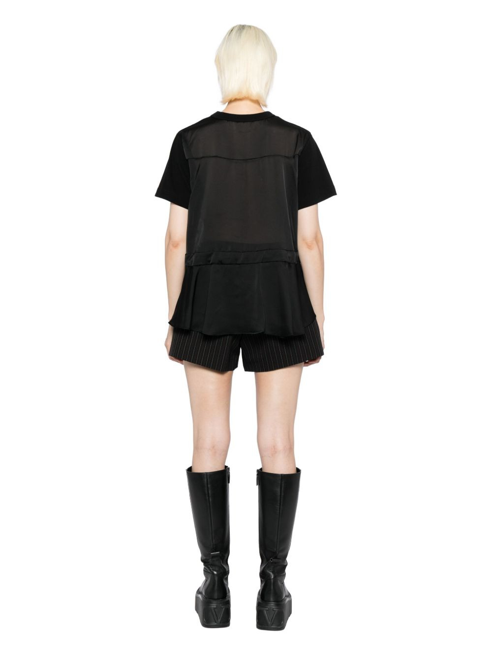script-printed blouse - 4