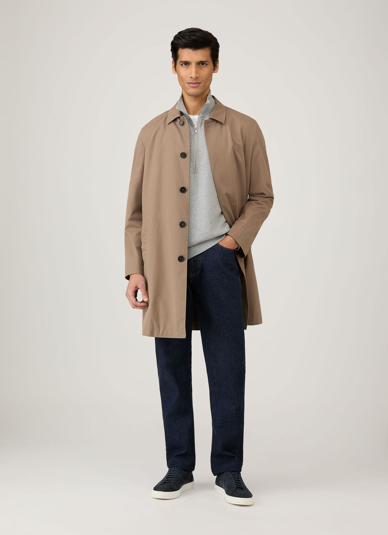 Sunspel Half Zip Loopback Sweatshirt outlook