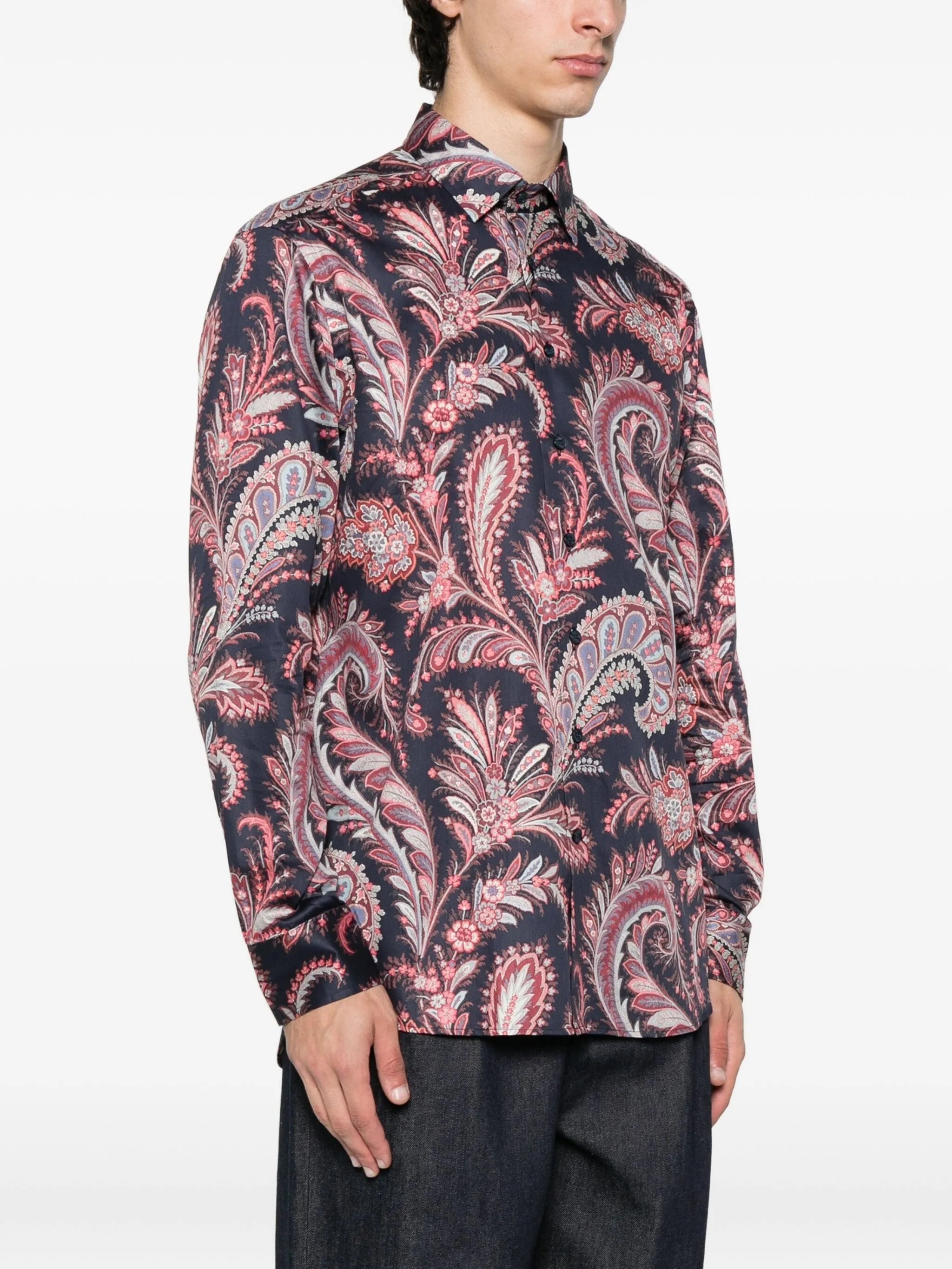 Etro Floral Paisley-print Cotton Shirt - 3