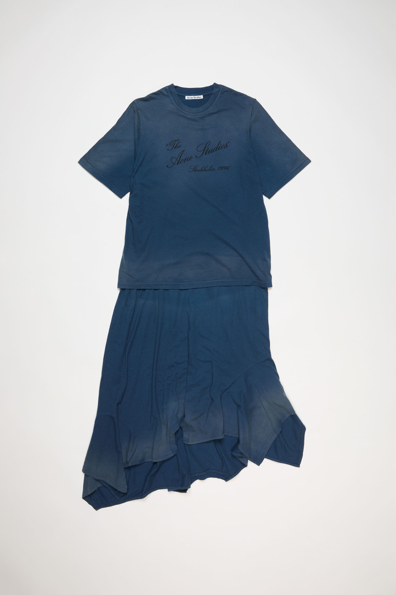 Layered t-shirt dress - Navy blue 1