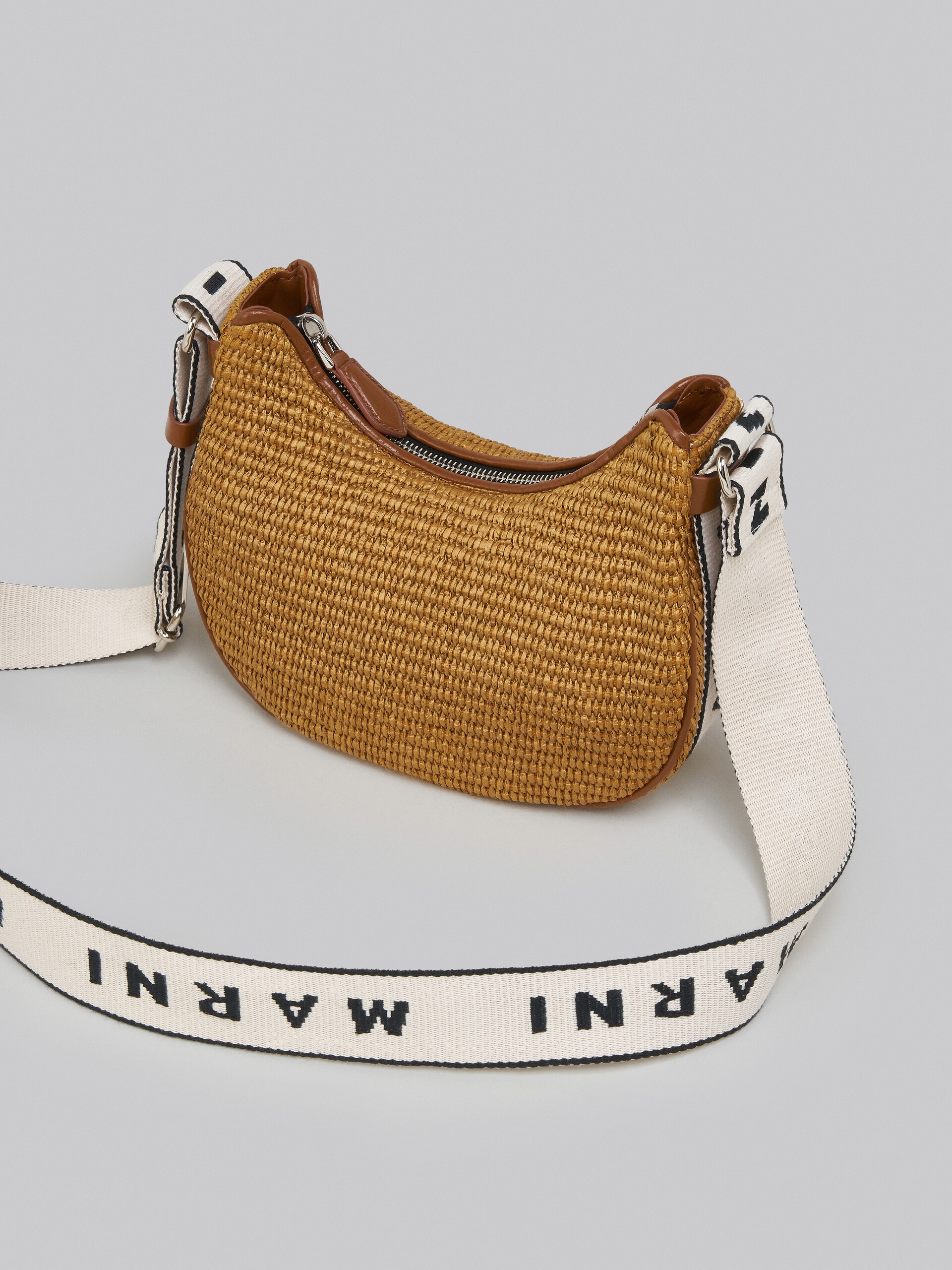 BEY SMALL BAG IN BROWN RAFFIA - 5
