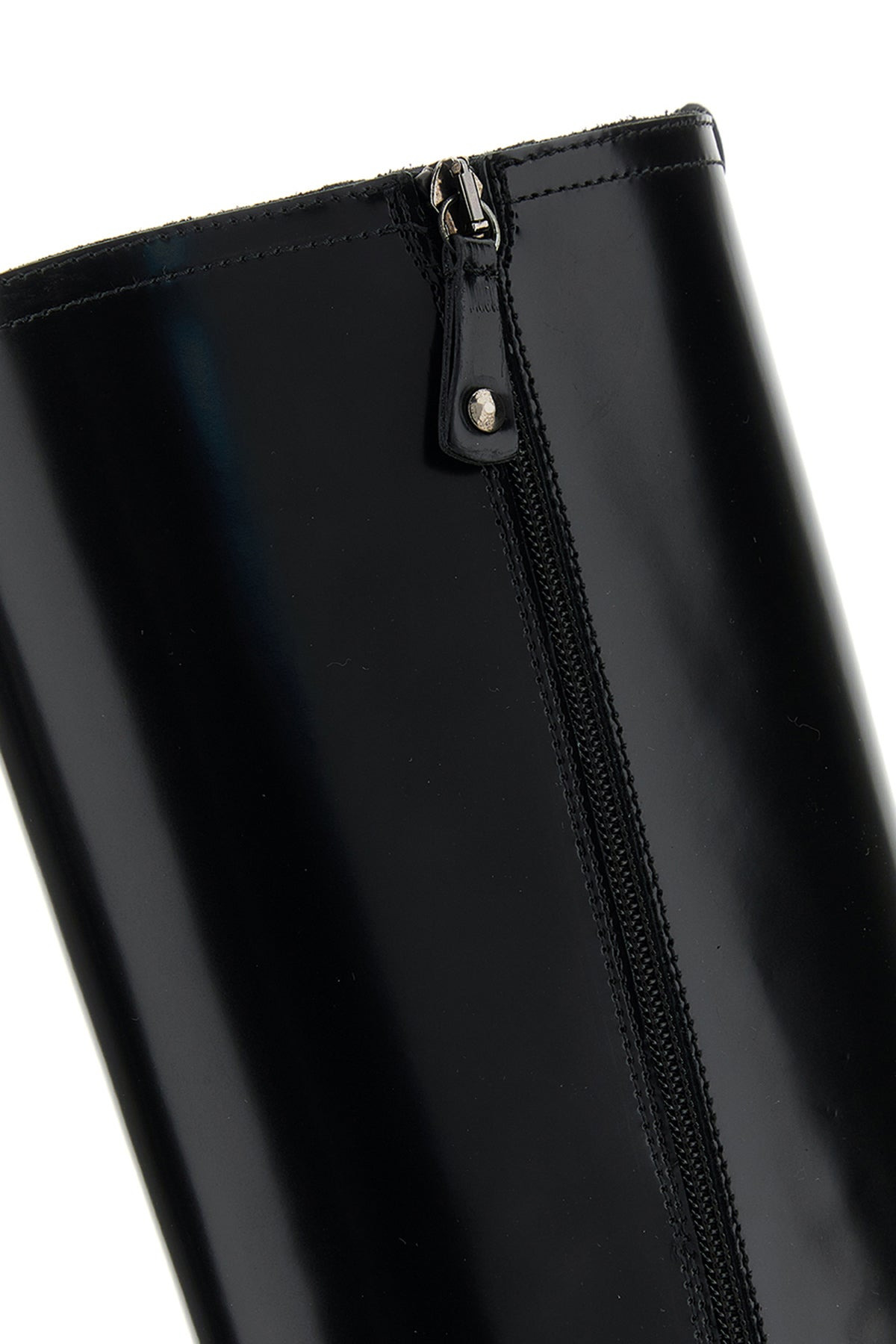 Black leather boots - 4